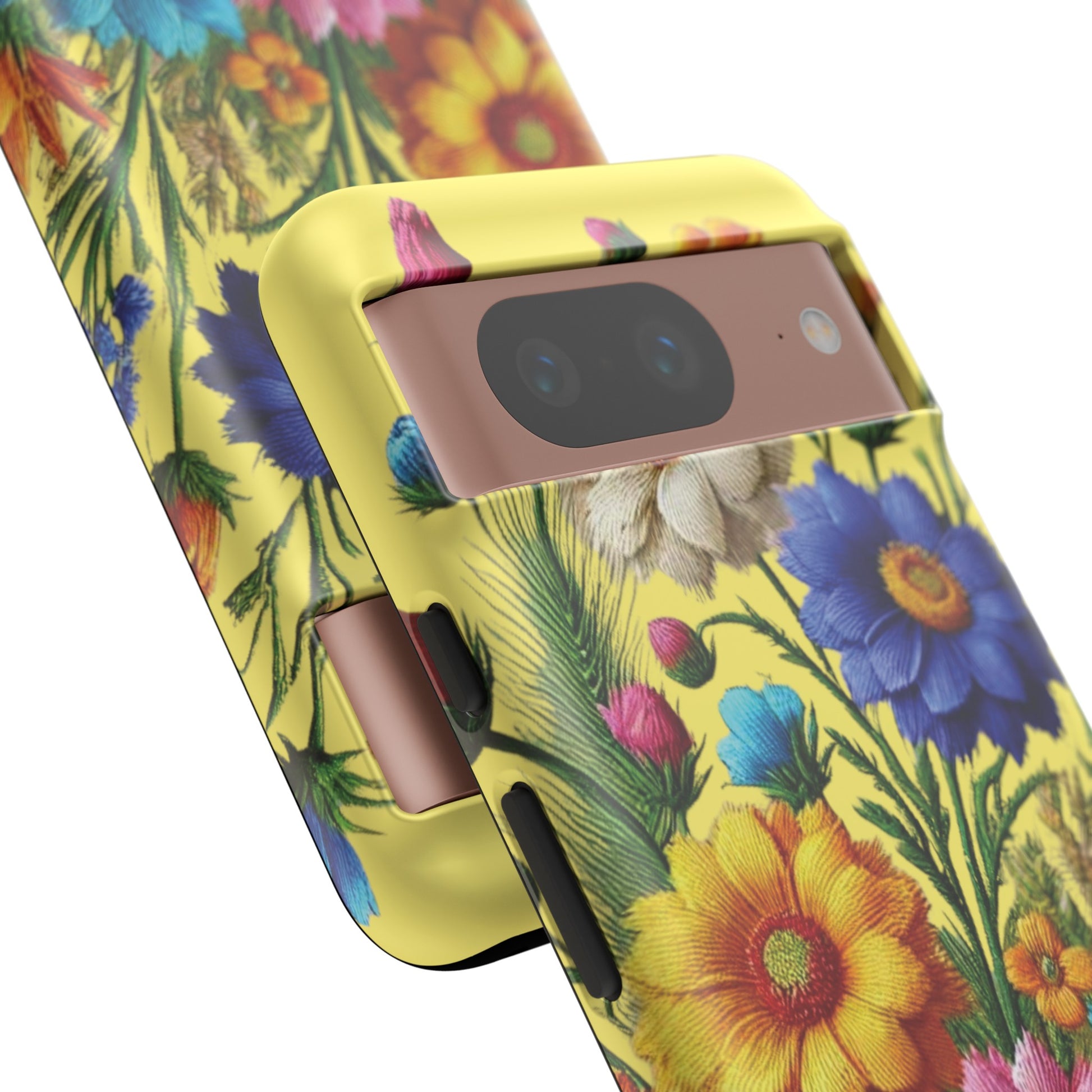 Phone Case Yellow Bright Floral Protective Phone Case Gift for Her Phone 15, Samsung iPhone Samsung  iPhone 15, Samsung iPhone Samsung Accessory Gift for Her