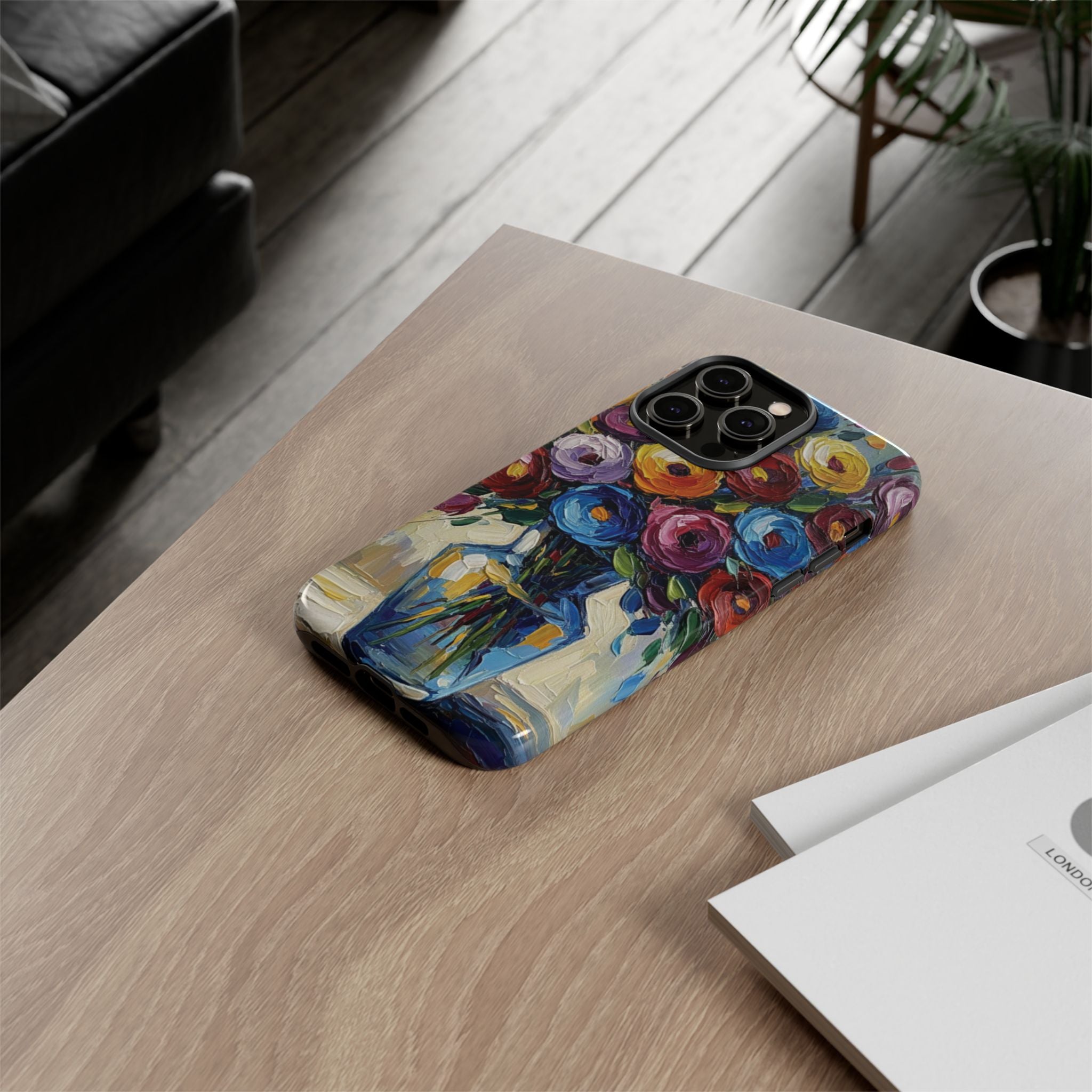 Floral Luxury Oil Painting Illusion Tough Case — Floral Art Phone Case for Art Lovers