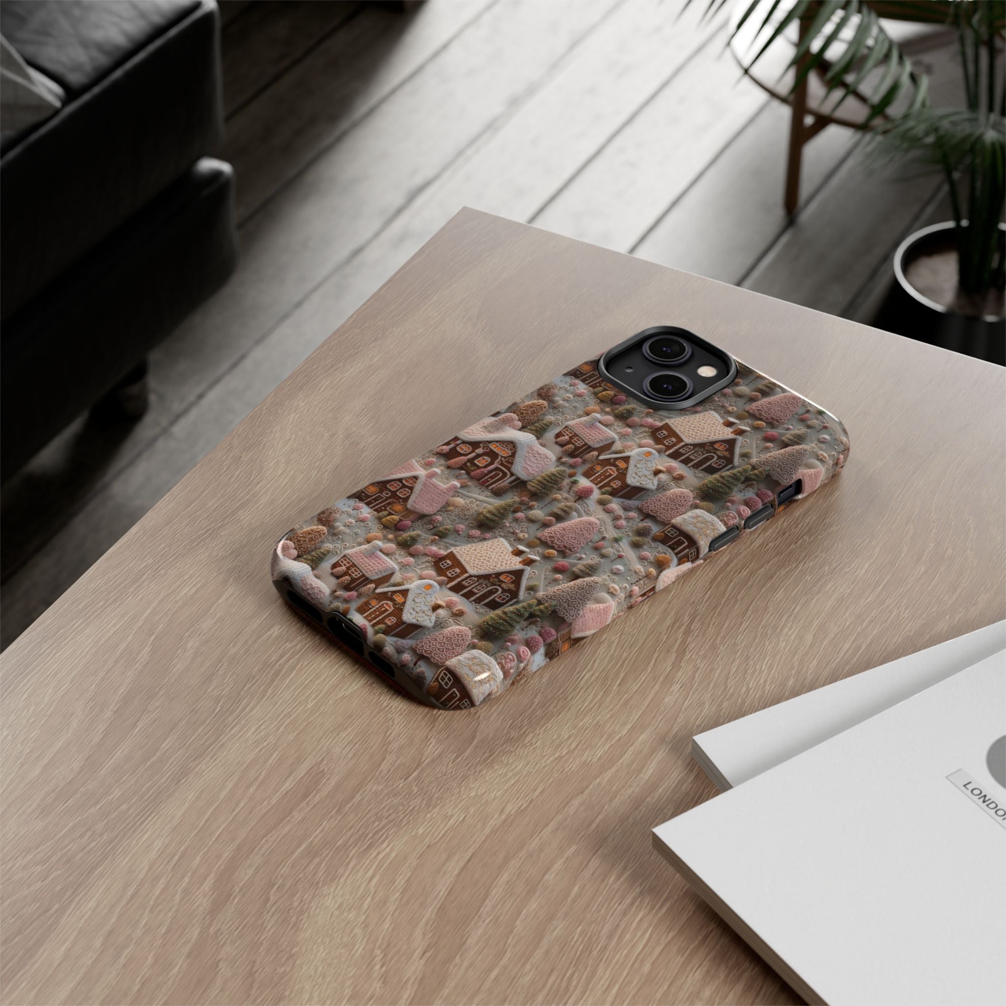 Gingerbread House 3D Phone Case Durable for iPhone Samsung Gift iPhone 15, 14, 13 Samsung Pixel Gift for Mom Accessory Gift for Her