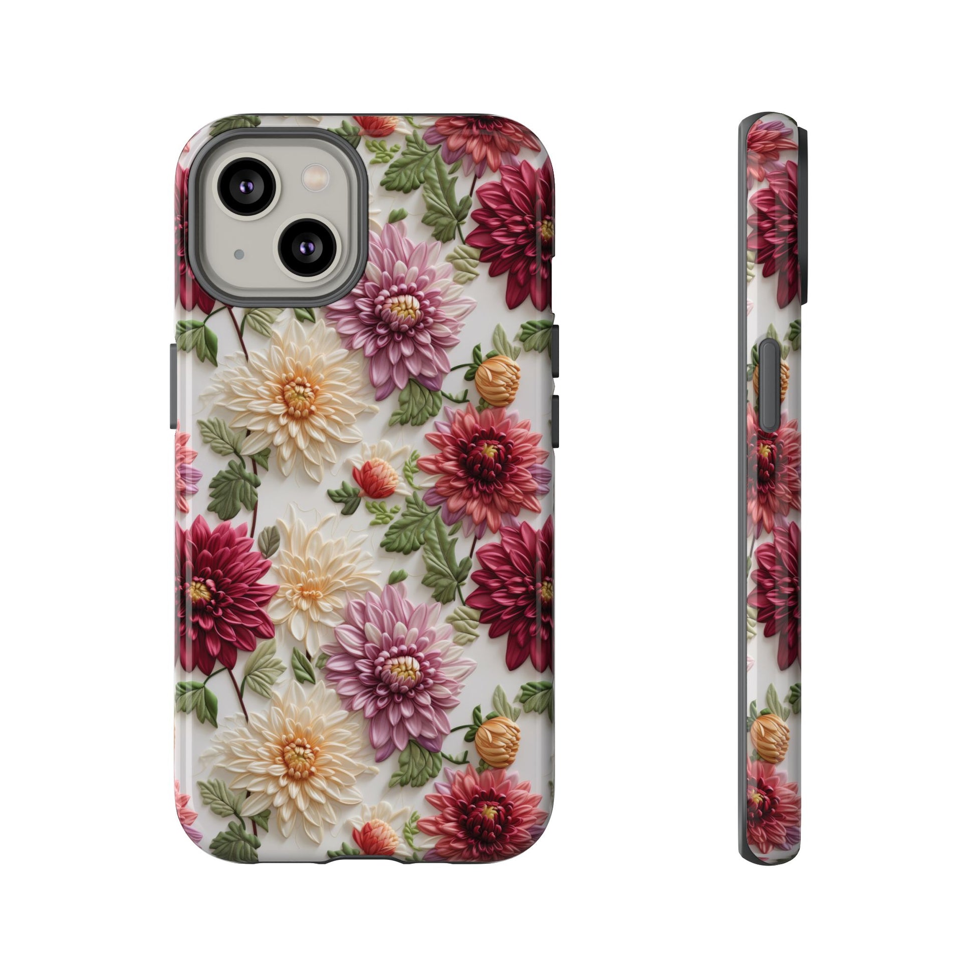 Floral Fall Phone Case for iPhone 16 pro15 14 13 12  21 23 Samsung, and Pixel | Stylish Protective Cover Gift for Her Perfect for Floral Lover