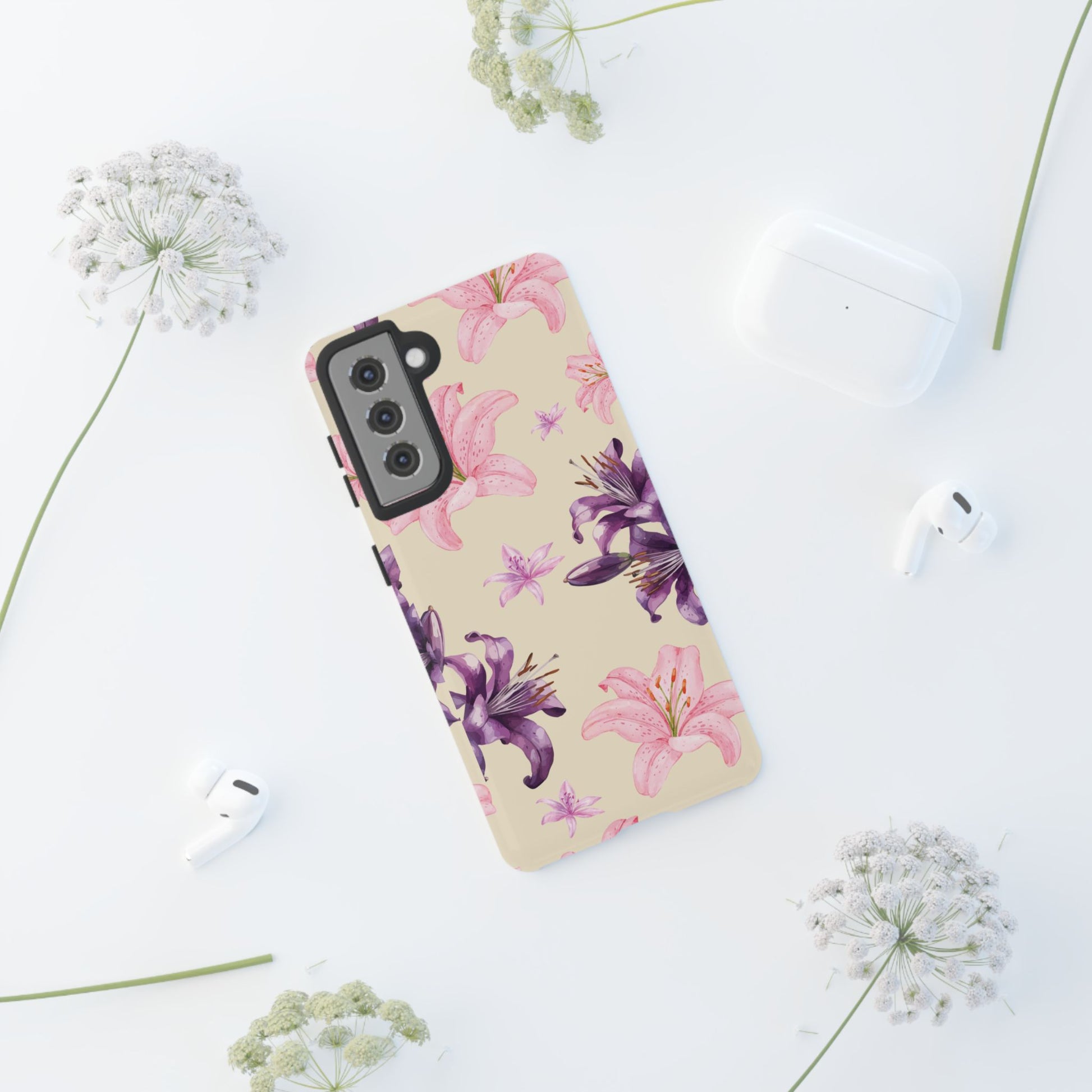 Blooming Tiger Lily Phone Case - Compatible with iPhone, Samsung, and Pixel | Stylish Protective Cover Gift for Her Perfect for Floral Lover