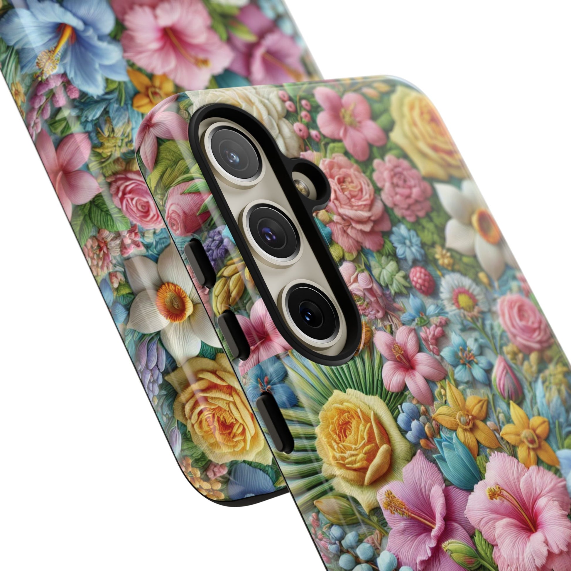Elegant Pastel Flower Phone Case – Beautiful Floral Design, Durable Protection for Your Device, Stylish and Lightweight, Perfect Gift for Flower Lovers