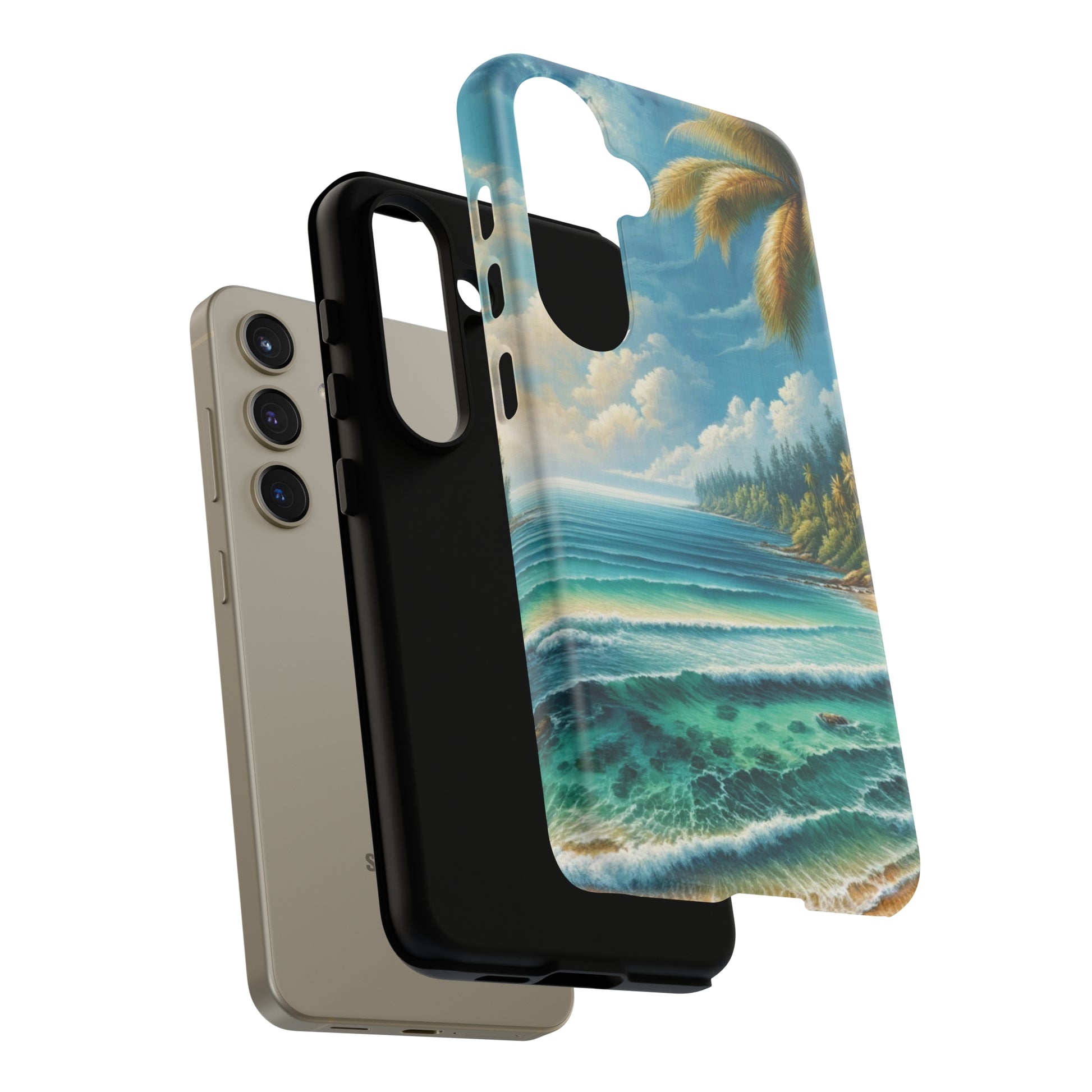 Coastal Serenity Ocean Beach View Protective Phone Case Gift for Her Phone 15, Samsung iPhone Samsung Gift for Her Case iPhone 15, Samsung iPhone Samsung Accessory Gift for Her.