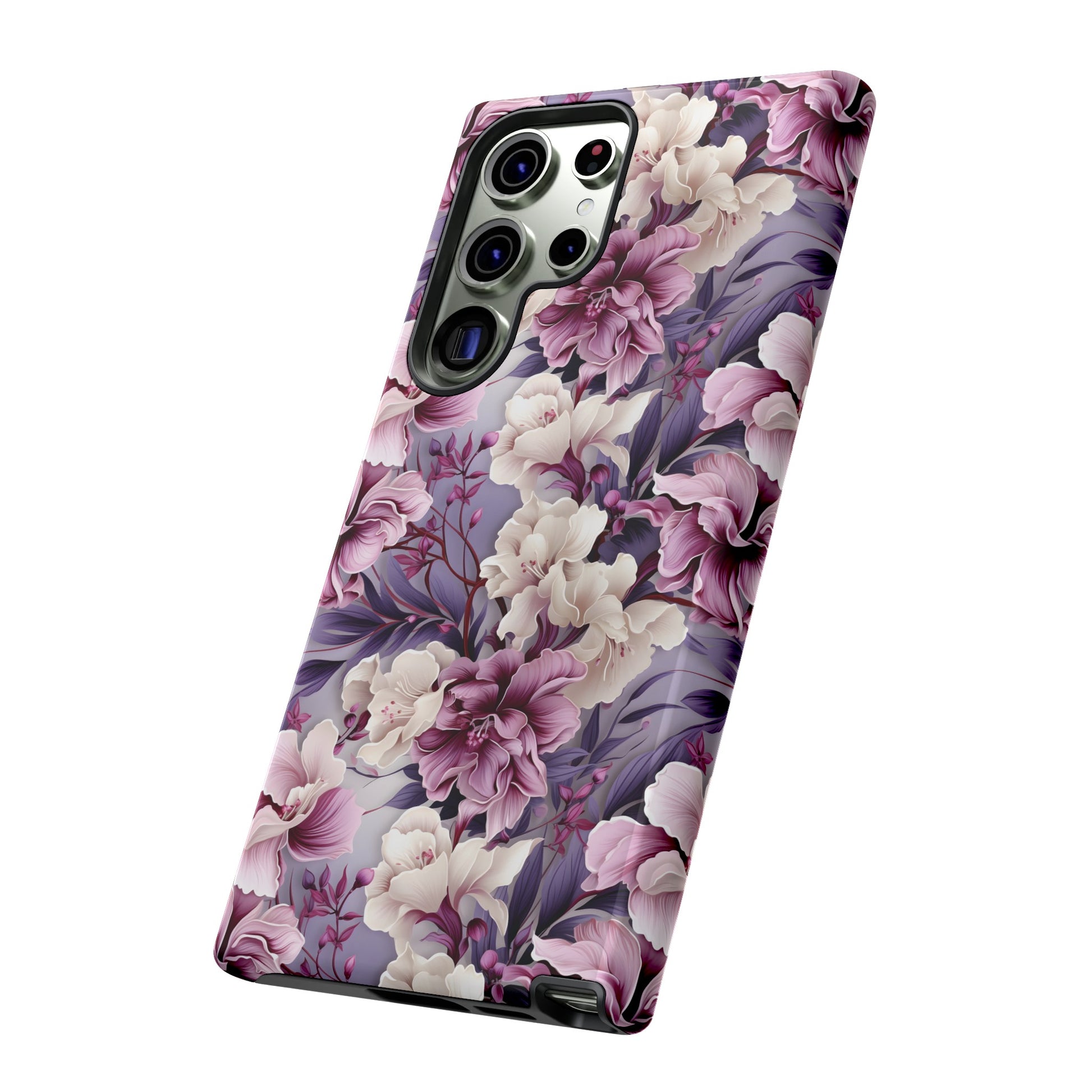 Lavender Flowers Protective Phone Case Gift for Her Phone 15, Samsung iPhone Samsung Gift for Her Case iPhone 15, Samsung