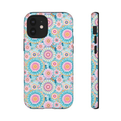 Boho Modern Watercolor Abstract Phone Case Compatible with iPhone, Samsung & More - Stylish, Durable Protection with Vibrant Artistic Design Perfect Gift for Her