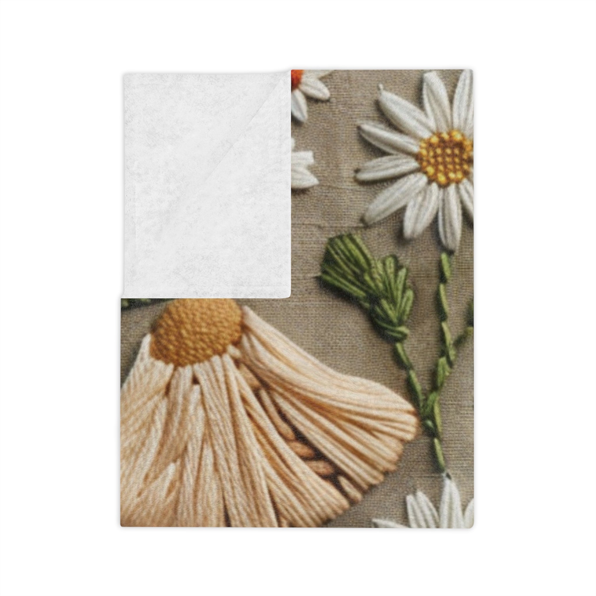 Mushroom Vintage floral Yellow Flower Throw Blanket – Cozy Soft Botanical Design for Bed, Couch, or Reading Nook, Perfect Gift for Nature Lovers & Home Refresh