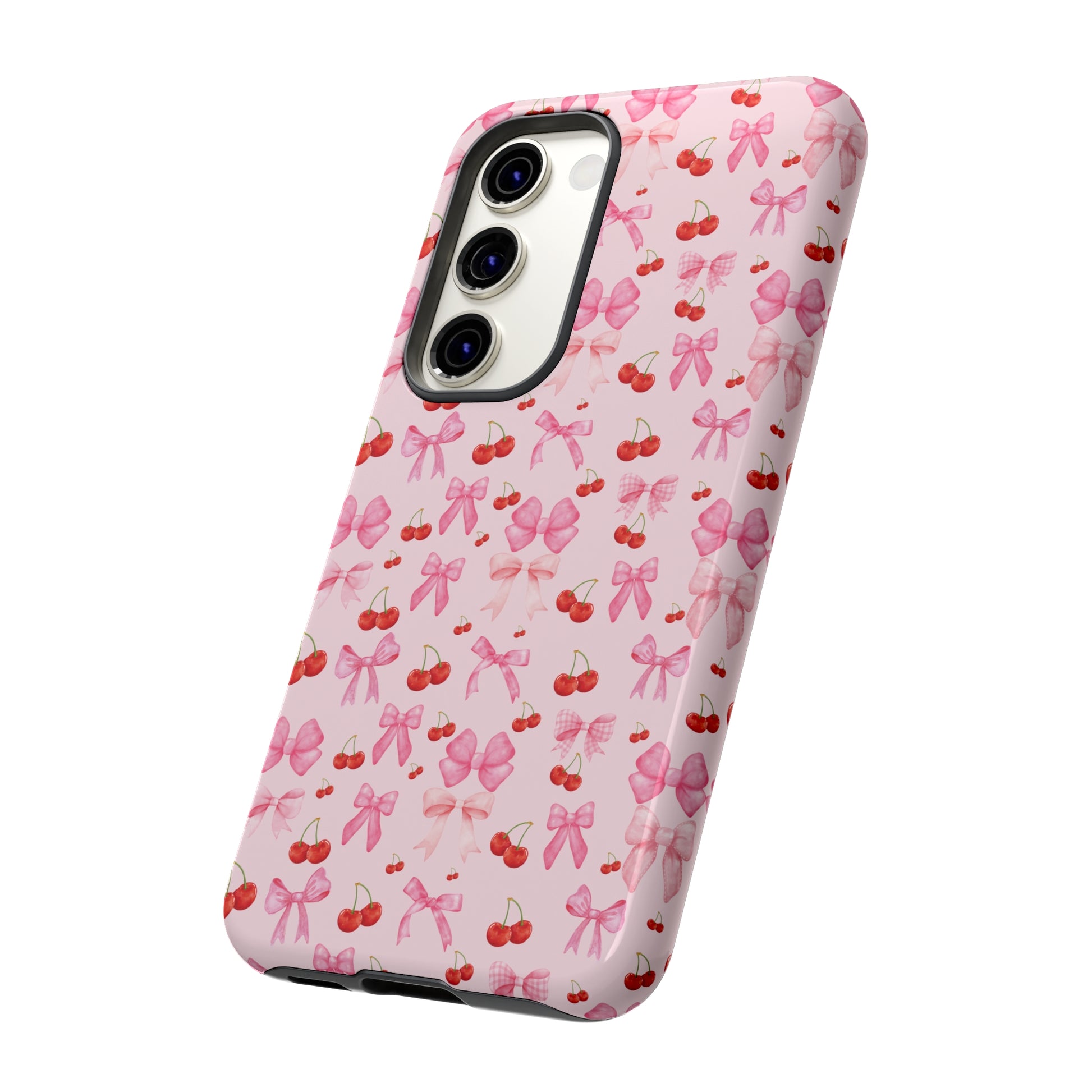 Coquette phone case Cherry Coquette Ribbon Bow iPhone Case Fruity, Girly Gift for Her Phone 15, Samsung iPhone Samsung Gift for Her Case iPhone 15, Samsung iPhone Samsung Accessory Gift for Her.