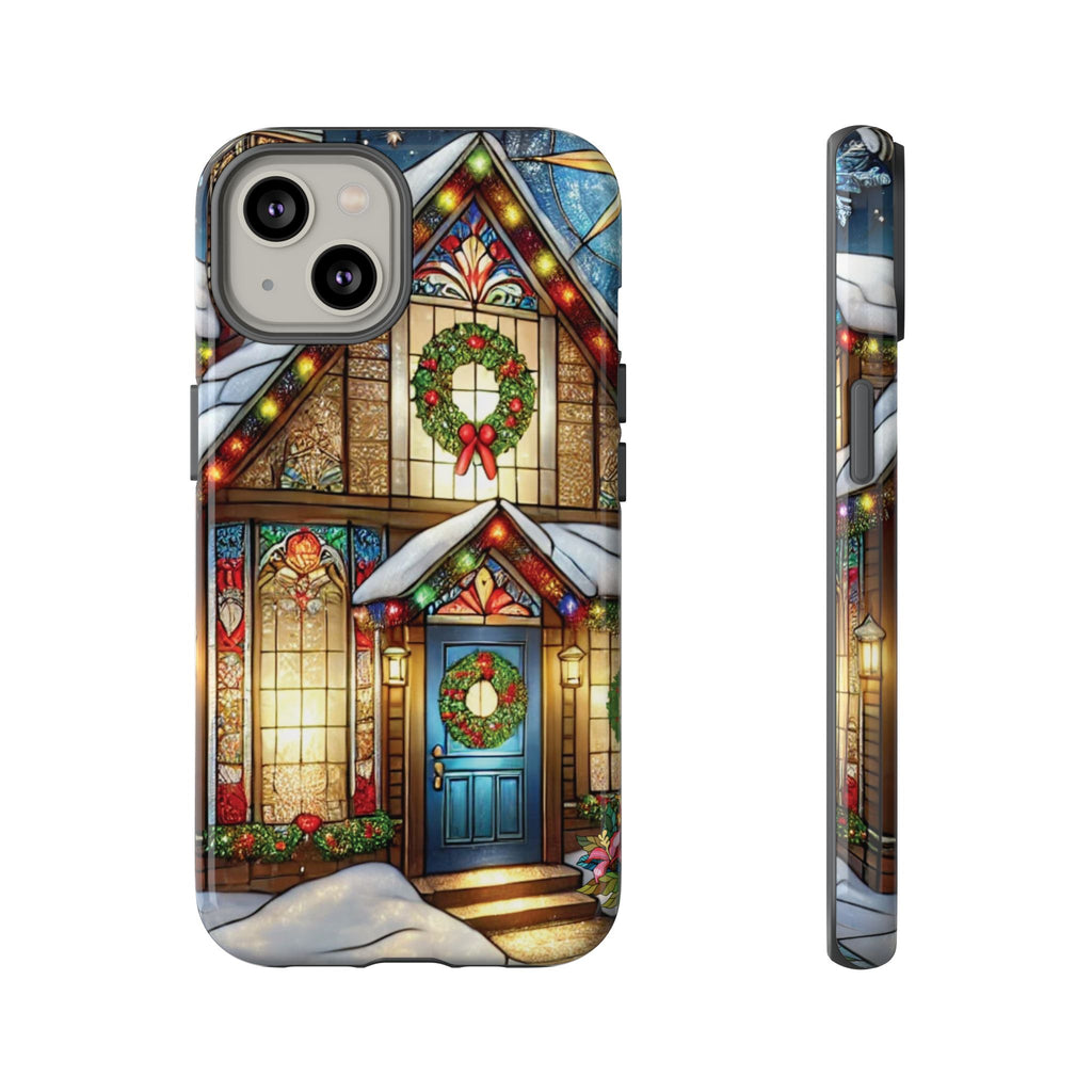 Phone Case - Stain Glass Christmas Unique Holiday Protection Gift for Her