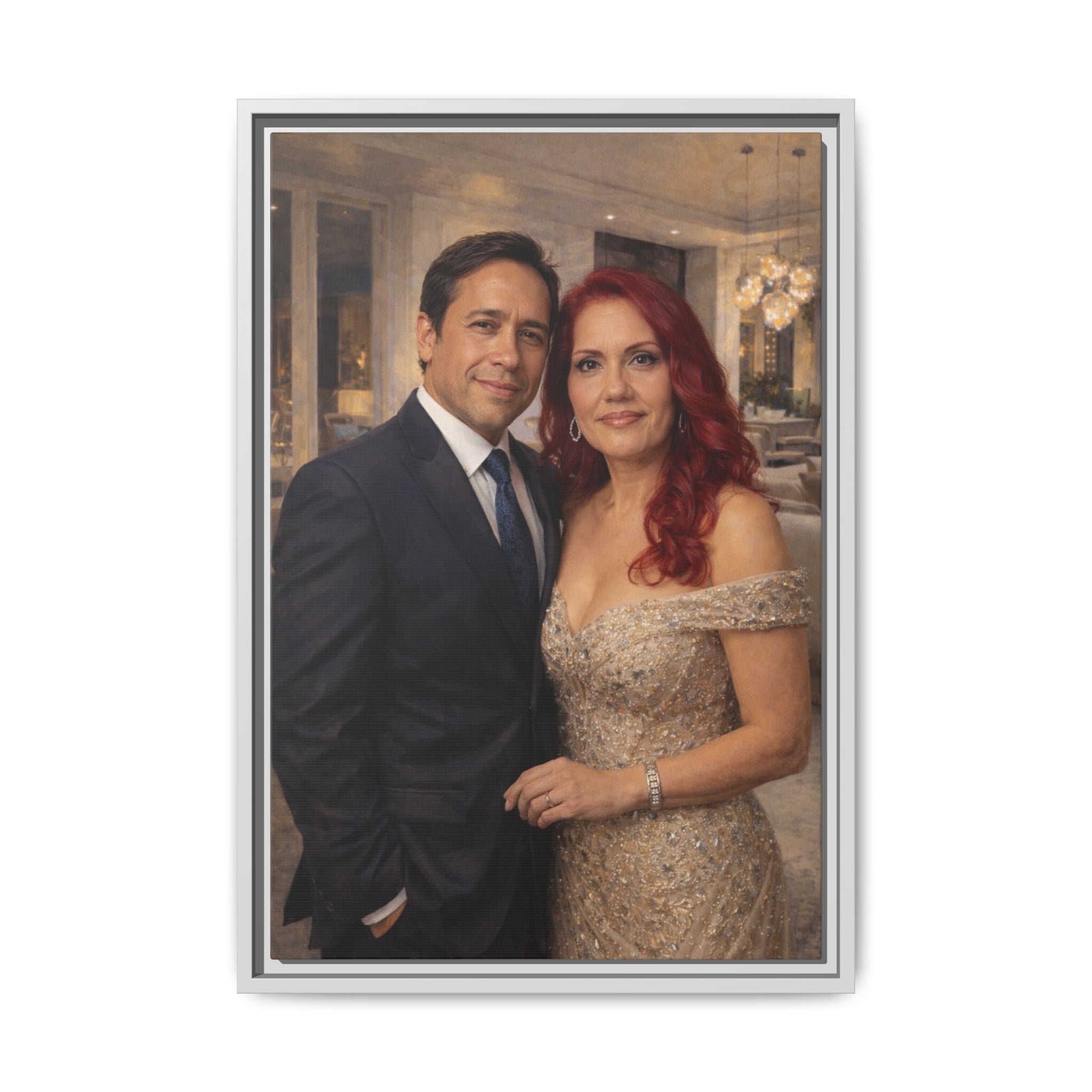 Custom Oil Painting Illusion Canvas – Luxury Portrait Art