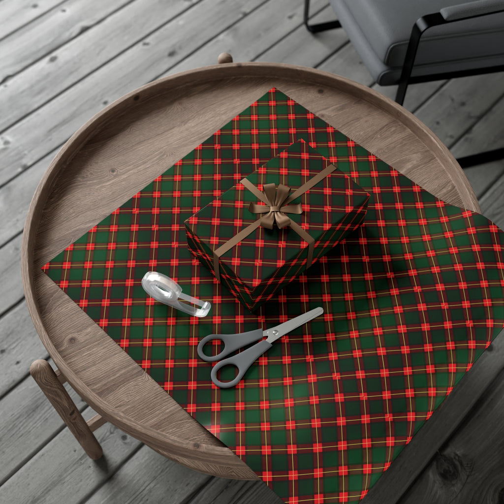 Festive Red & Green Plaid Wrapping Paper - Classic Holiday Gift Wrap for Christmas Presents, Adds Seasonal Charm, Premium Quality Wrapping for All Gifts - MRSBYVALLE
