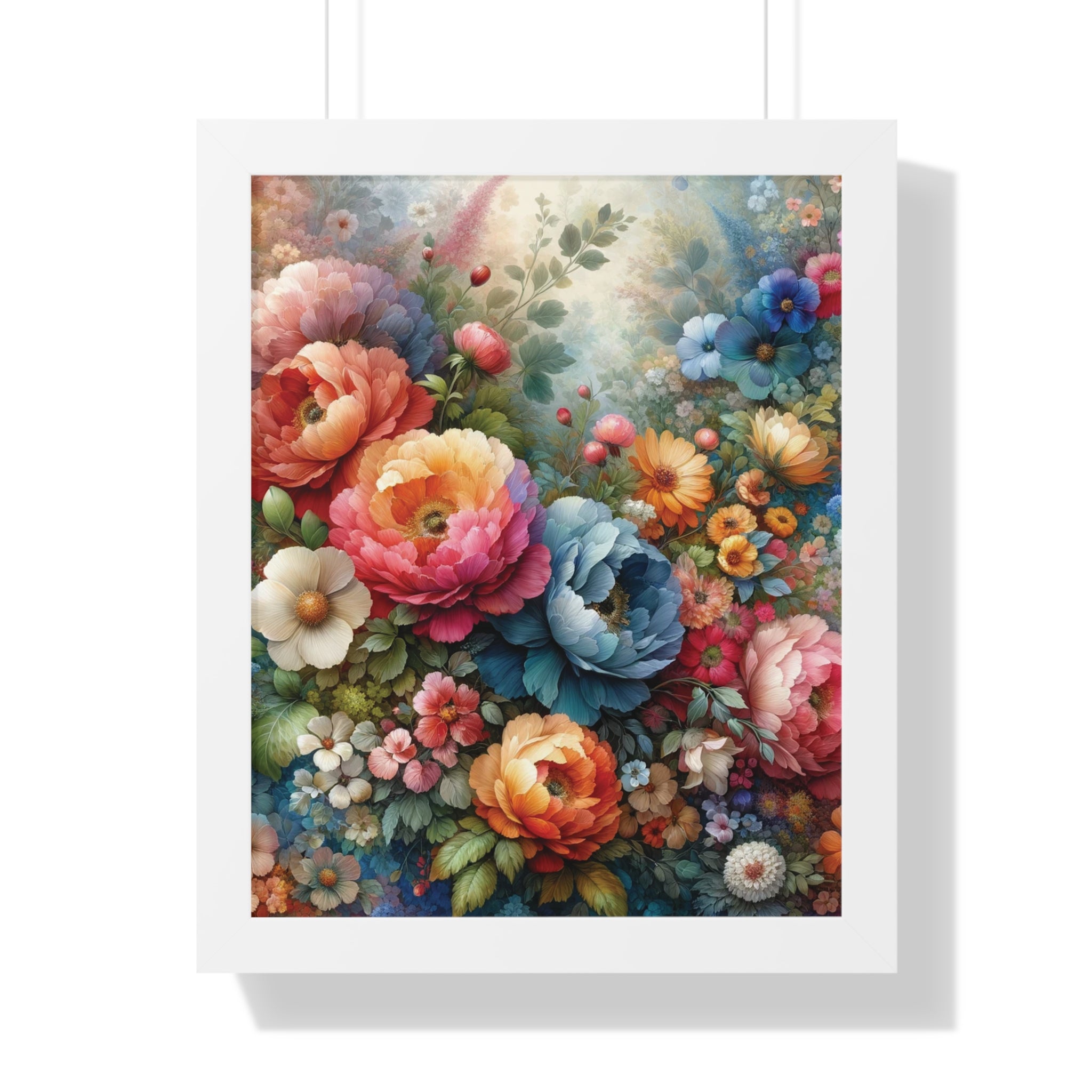 Floral Framed Vertical Poster Elegance in Every Stroke Premium Framed Vertical Posters Oil Art Mastery on Archival Matte Paper, Securely Encased in Black, White, or Walnut Frames with Durable Acrylic Protection Ready to Hang  Timelessly Crafted..