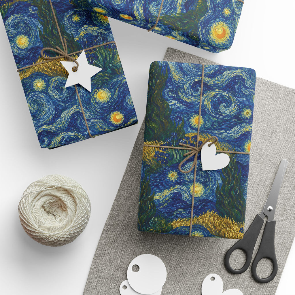 Van Gogh Illusion Wrapping Paper — Artist Birthday & Art Lover Gift Wrap