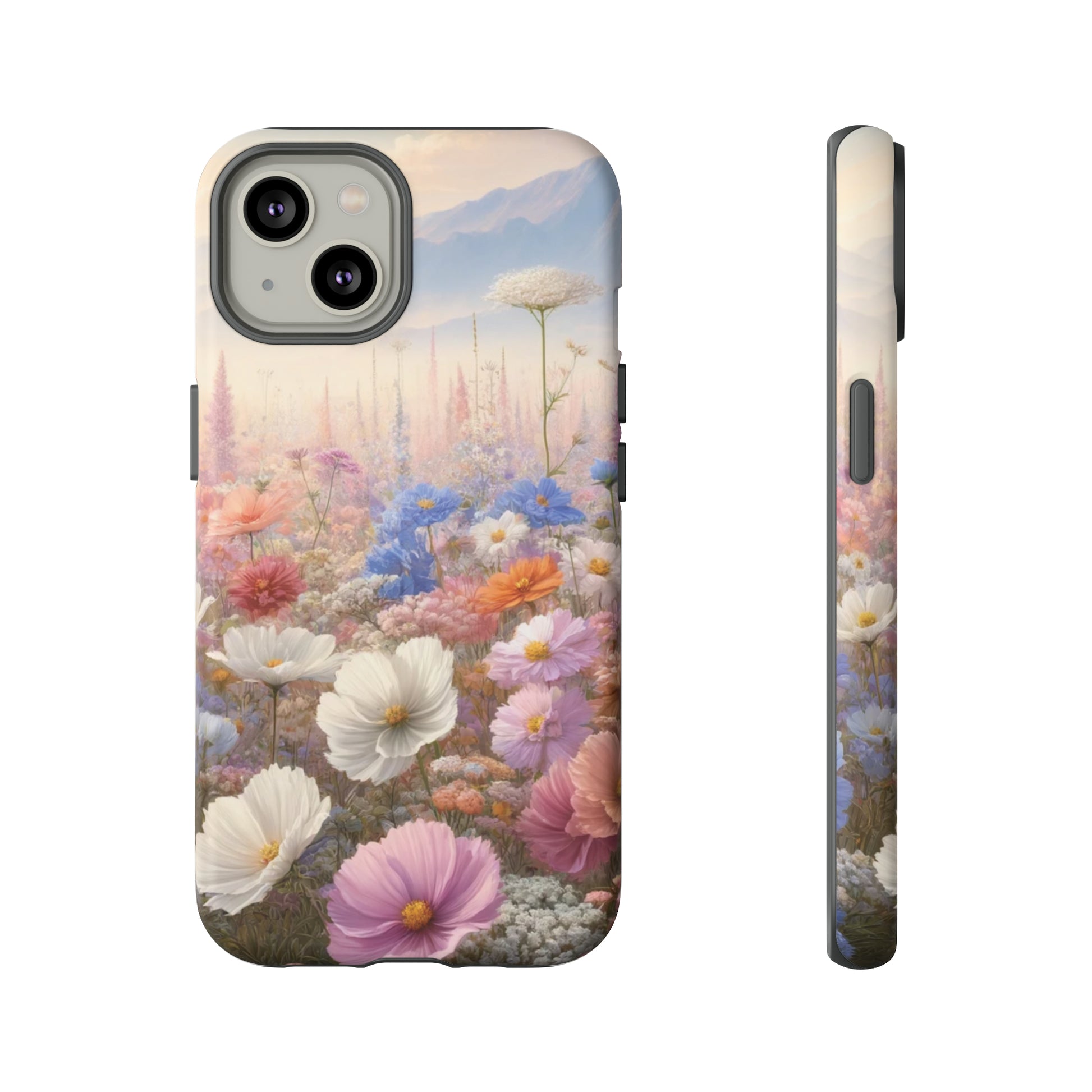 Phone Case Floral Boho Luxury Tough Case Floral Elegant Durable Stylish for Modern Devices iPhone 15, Samsung iPhone Samsung Accessory Gift for Her.