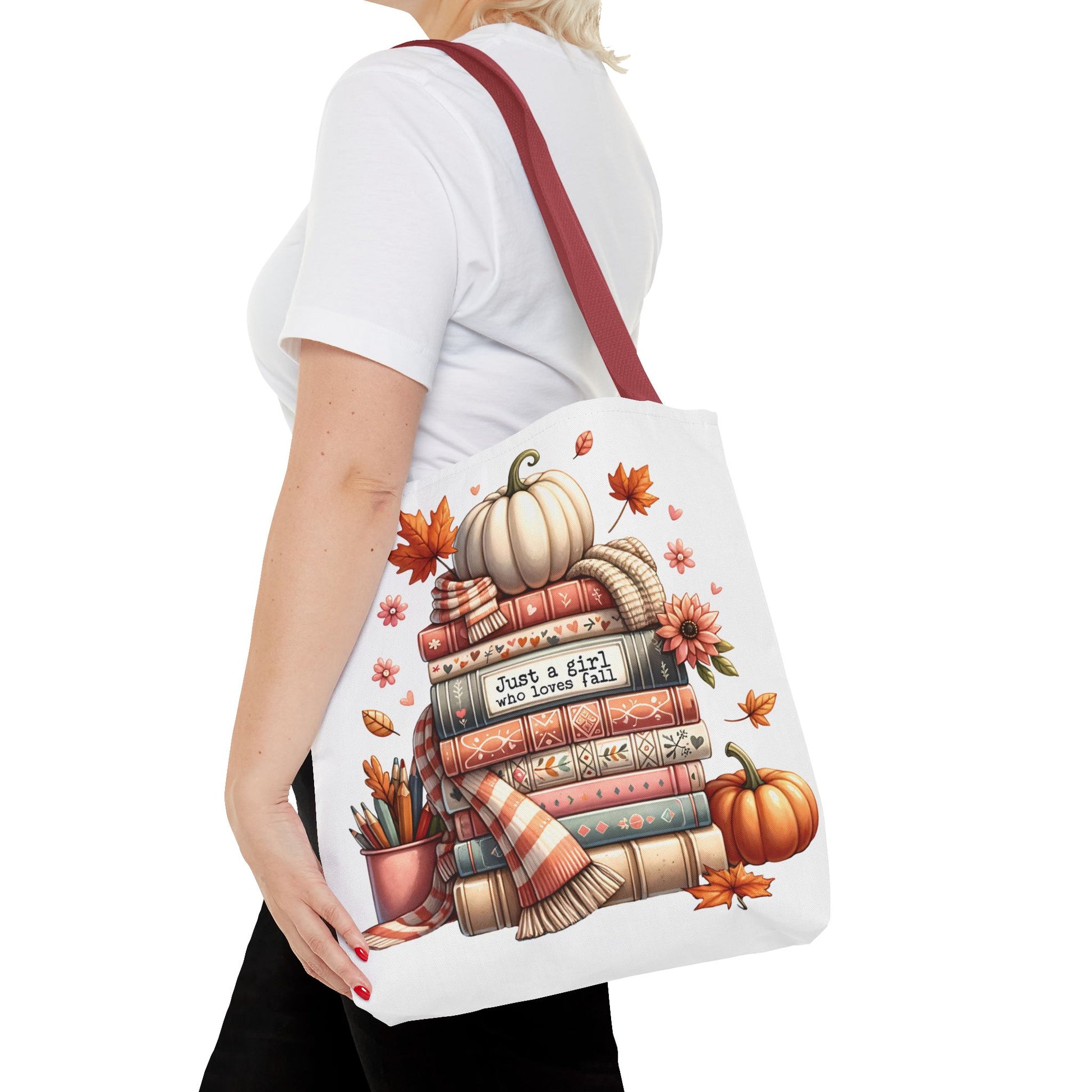 Fall Books Tote Bag - Autumn Accessory for Book Lovers - MRSBYVALLE