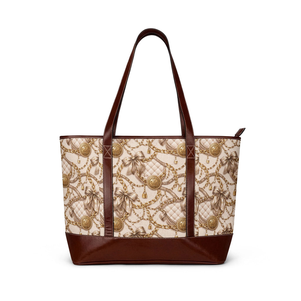 White Bows and Gold Chain Illusion Handbag Chic