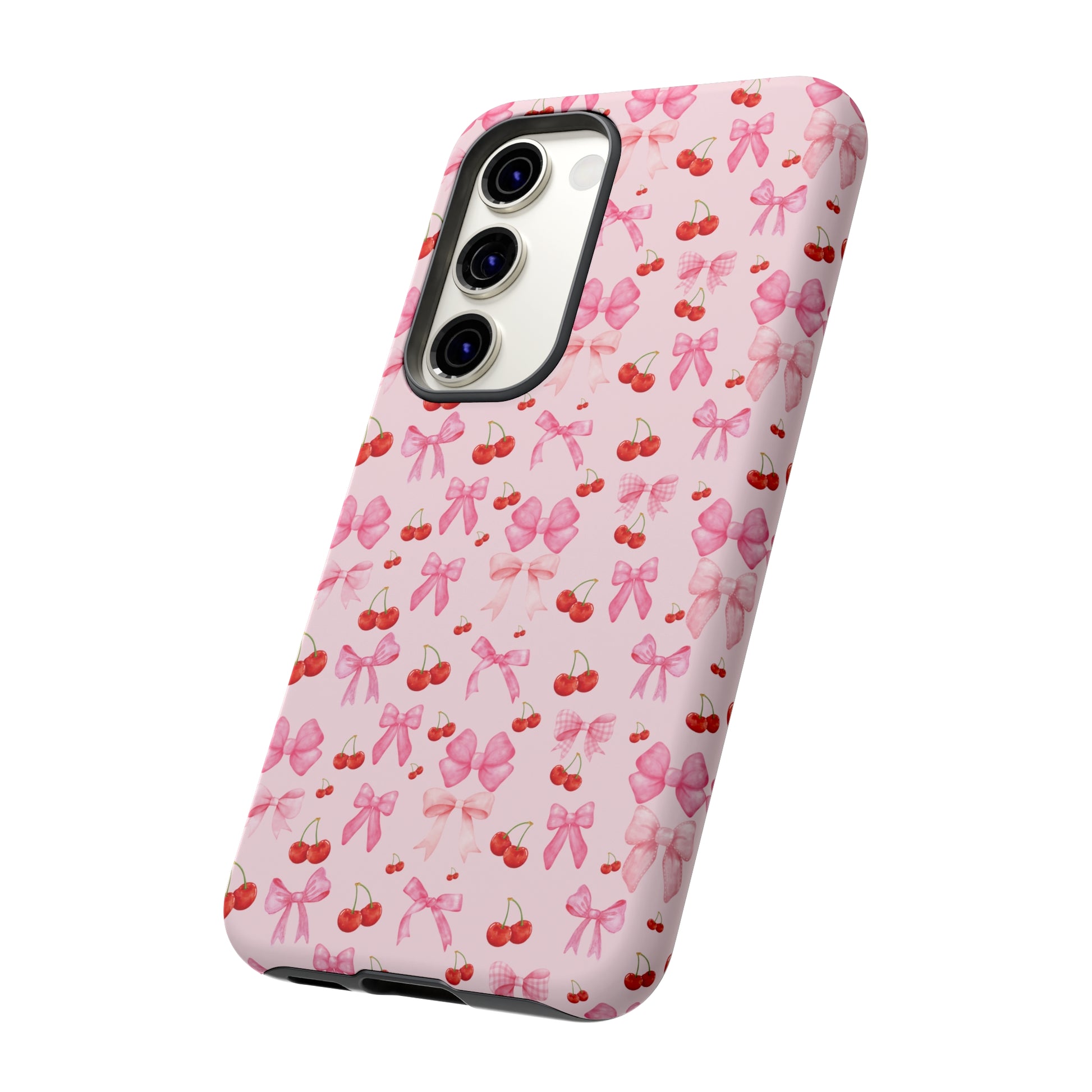 Coquette phone case Cherry Coquette Ribbon Bow iPhone Case Fruity, Girly Gift for Her Phone 15, Samsung iPhone Samsung Gift for Her Case iPhone 15, Samsung iPhone Samsung Accessory Gift for Her.