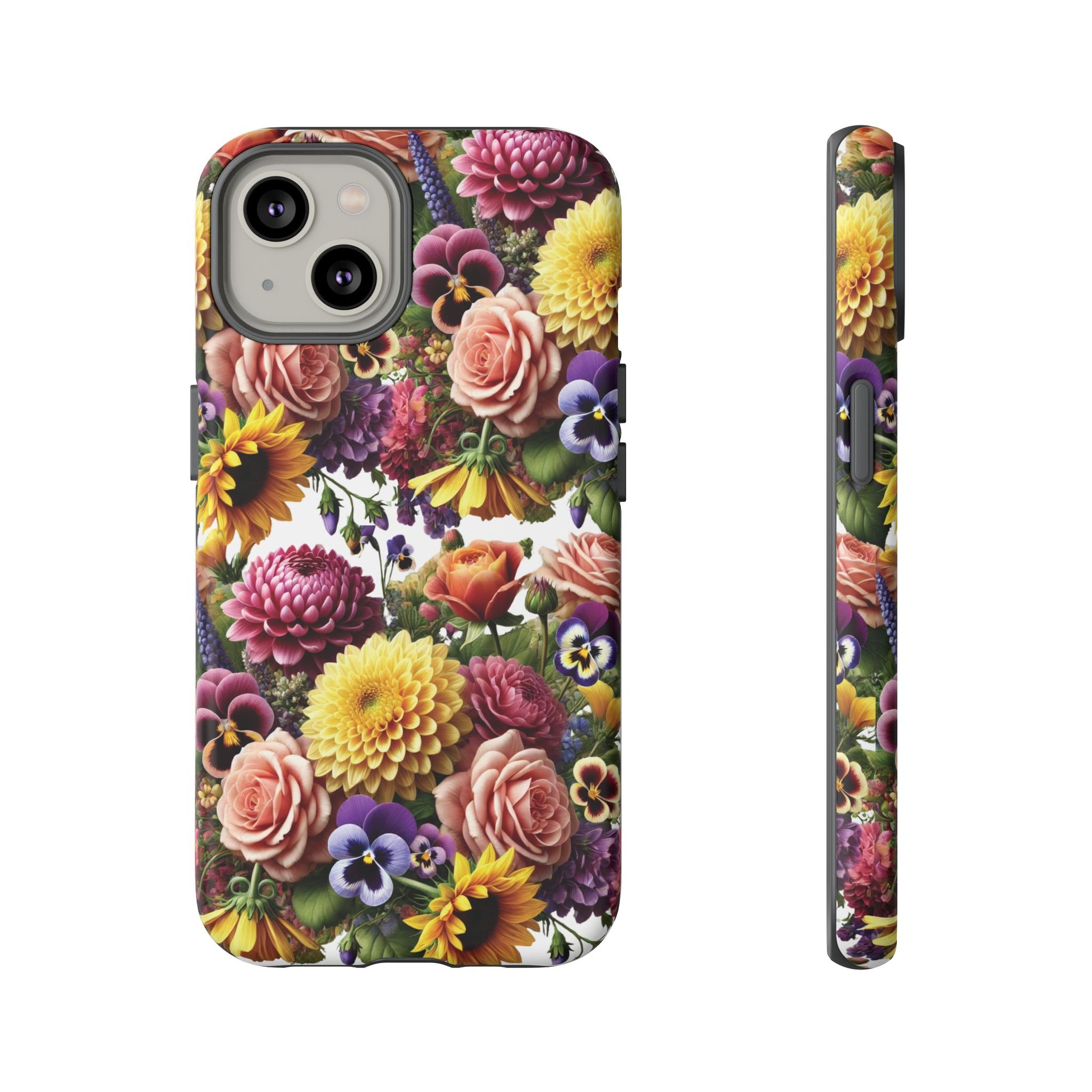 Floral Fall Phone Case for iPhone 16 15 14 13 12  21 23 Samsung, and Pixel | Stylish Protective Cover Gift for Her Perfect for Floral Lover