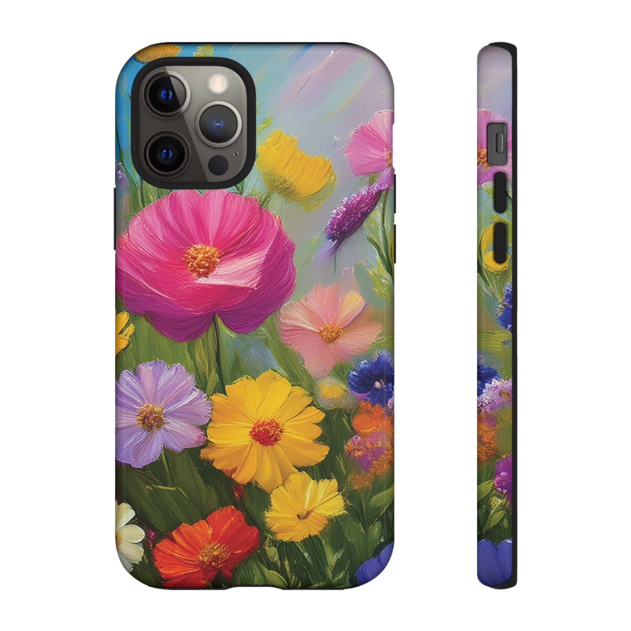 Vibrant Wildflower Painting Phone Case Hand-Painted Floral Art Design | Bright Nature-Inspired Cover | Perfect Gift for Flower Lovers iPhone & Galaxy
