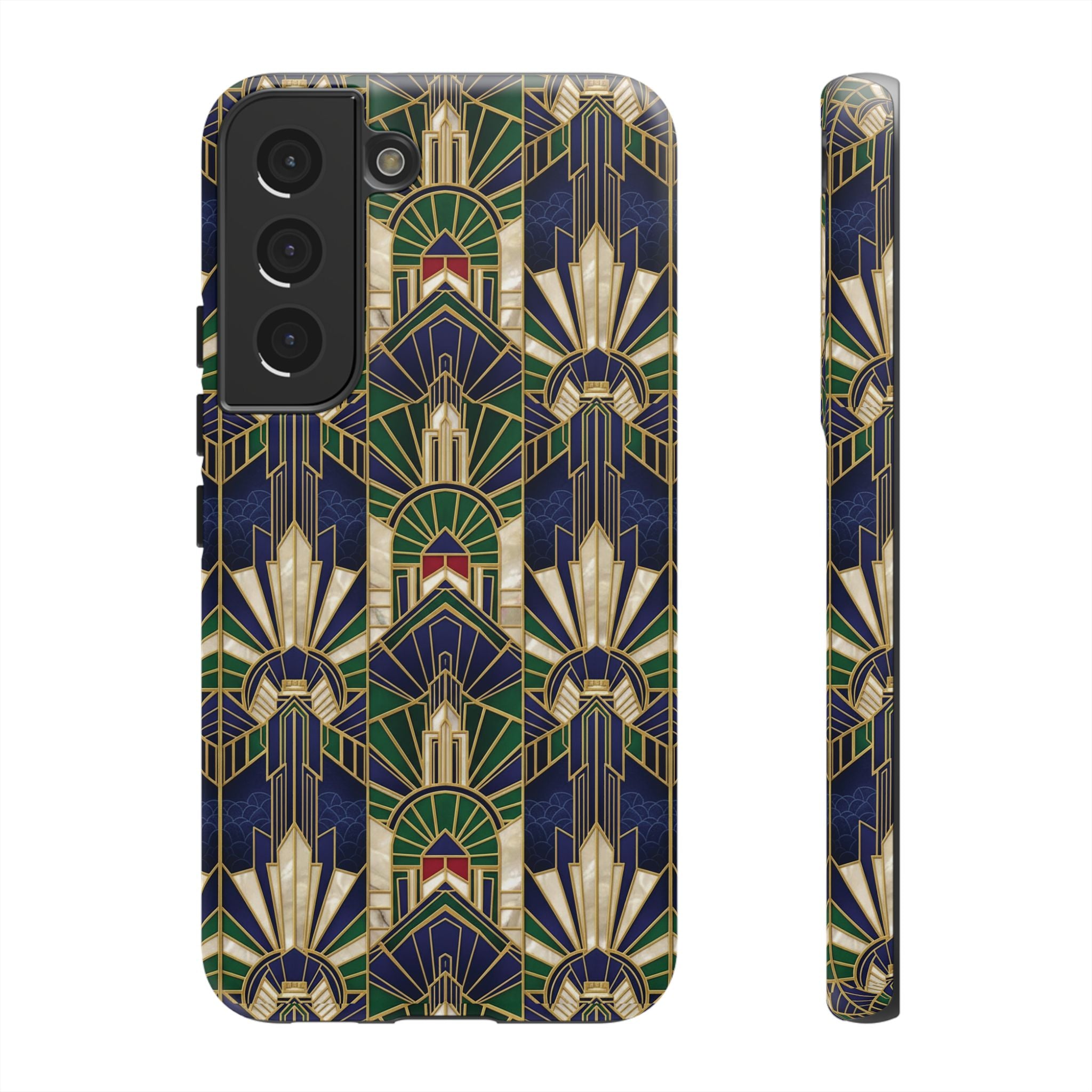 Navy & Gold Art Deco Phone Case — Imperial Art Deco Tough Case