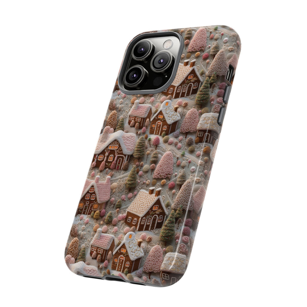 Gingerbread House 3D Phone Case Durable for iPhone Samsung Gift iPhone 15, 14, 13 Samsung Pixel Gift for Mom Accessory Gift for Her