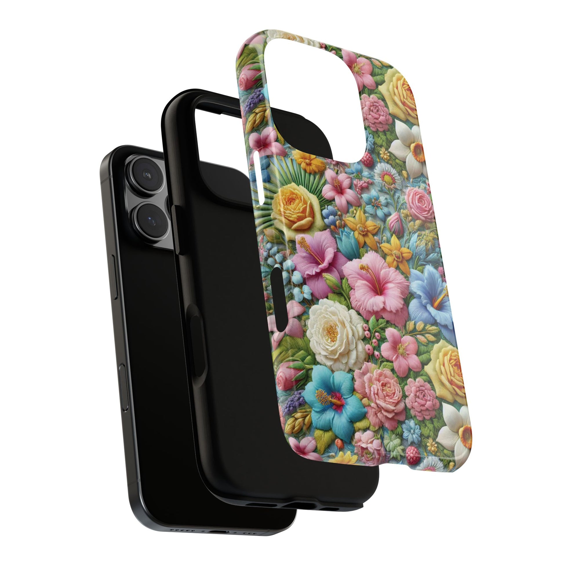 Elegant Pastel Flower Phone Case – Beautiful Floral Design, Durable Protection for Your Device, Stylish and Lightweight, Perfect Gift for Flower Lovers
