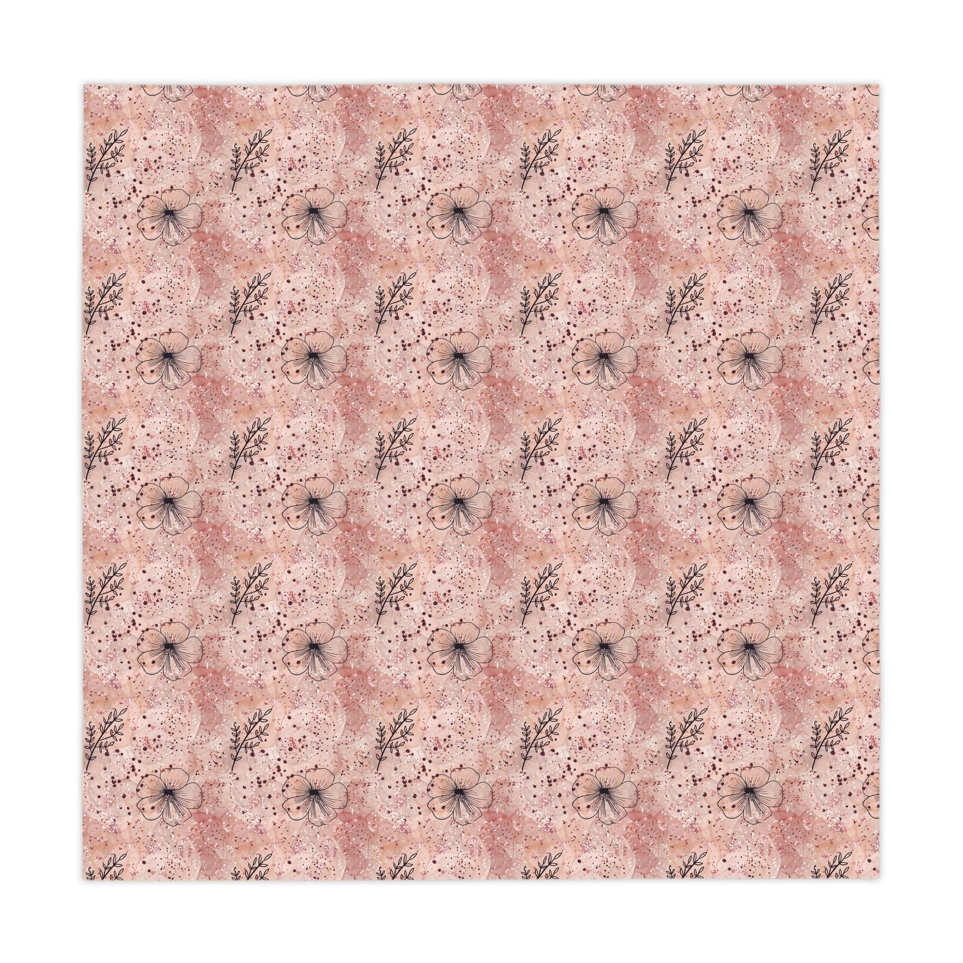 Pink BOHO Enchanting Cottagecore Tablecloth Perfect for Rustic Elegance and Nature-Inspired Dining Elegant, Washable Linens for Home, Weddings, Birthdays all Events Durable & Stylish for All Occasions - MRSBYVALLE