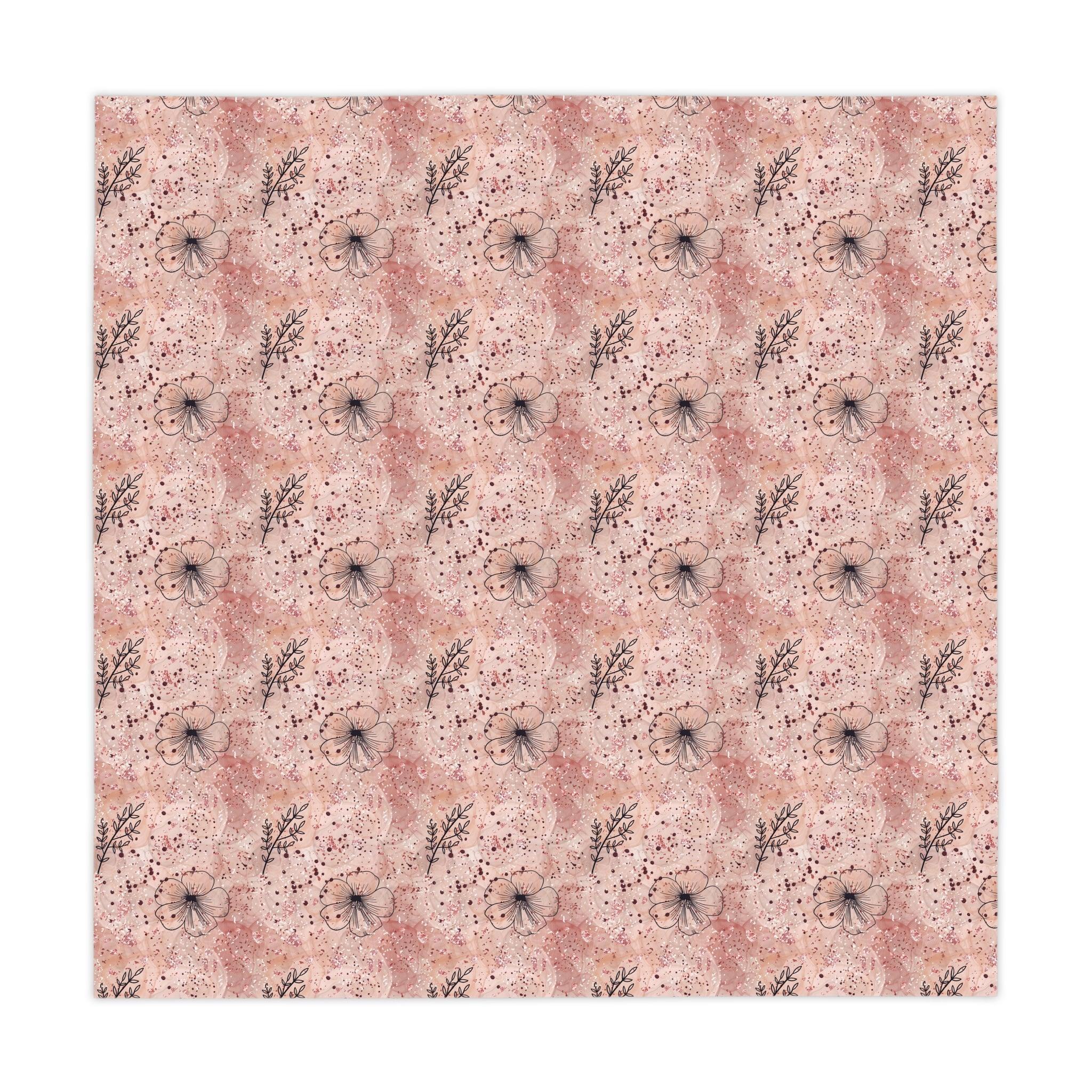 Pink BOHO Enchanting Cottagecore Tablecloth Perfect for Rustic Elegance and Nature-Inspired Dining Elegant, Washable Linens for Home, Weddings, Birthdays all Events Durable & Stylish for All Occasions - MRSBYVALLE