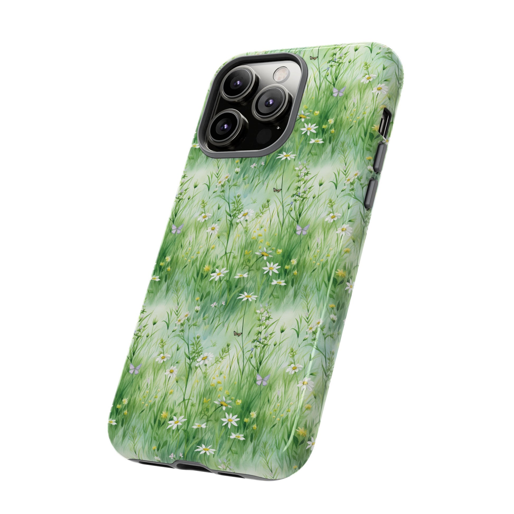 Beautiful Watercolor Grassing Daisy Boho Chic Design Phone Case Protective Cover for All Models Gift for Mom Accessory Gift for Her
