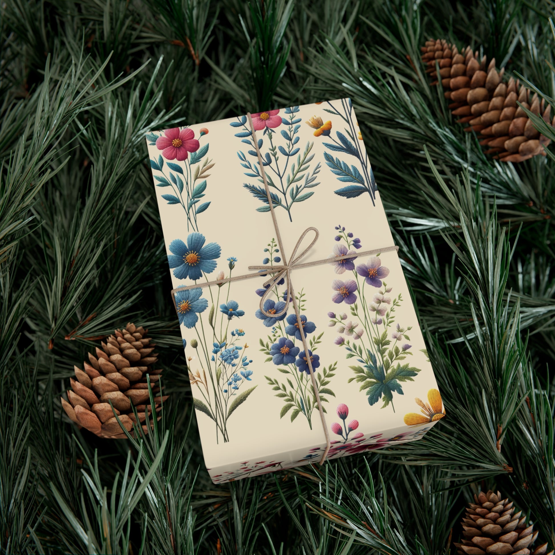 Best Beautiful Wildflower Wrapping Paper Vibrant Floral Patterns on Premium Quality Paper for All Occasions Perfect for Birthdays, Weddings, and Special Celebrations Mother's Day, Christmas - MRSBYVALLE