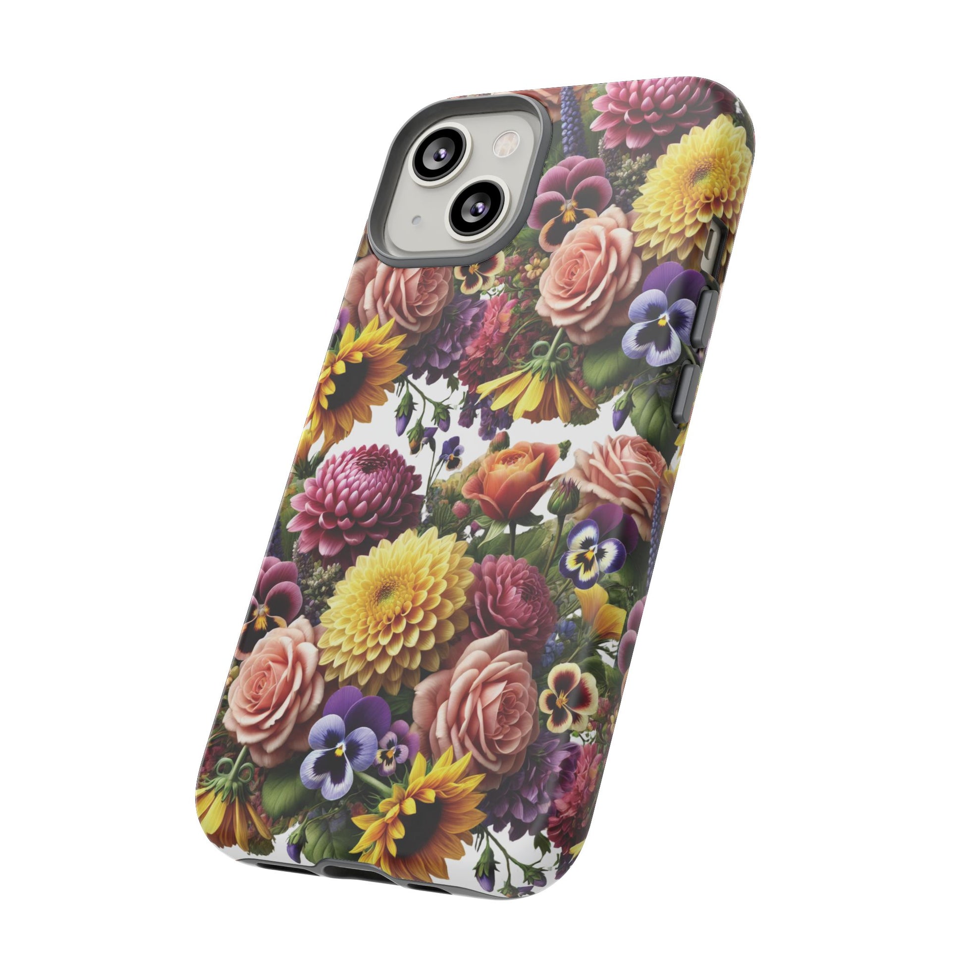 Floral Fall Phone Case for iPhone 16 15 14 13 12  21 23 Samsung, and Pixel | Stylish Protective Cover Gift for Her Perfect for Floral Lover