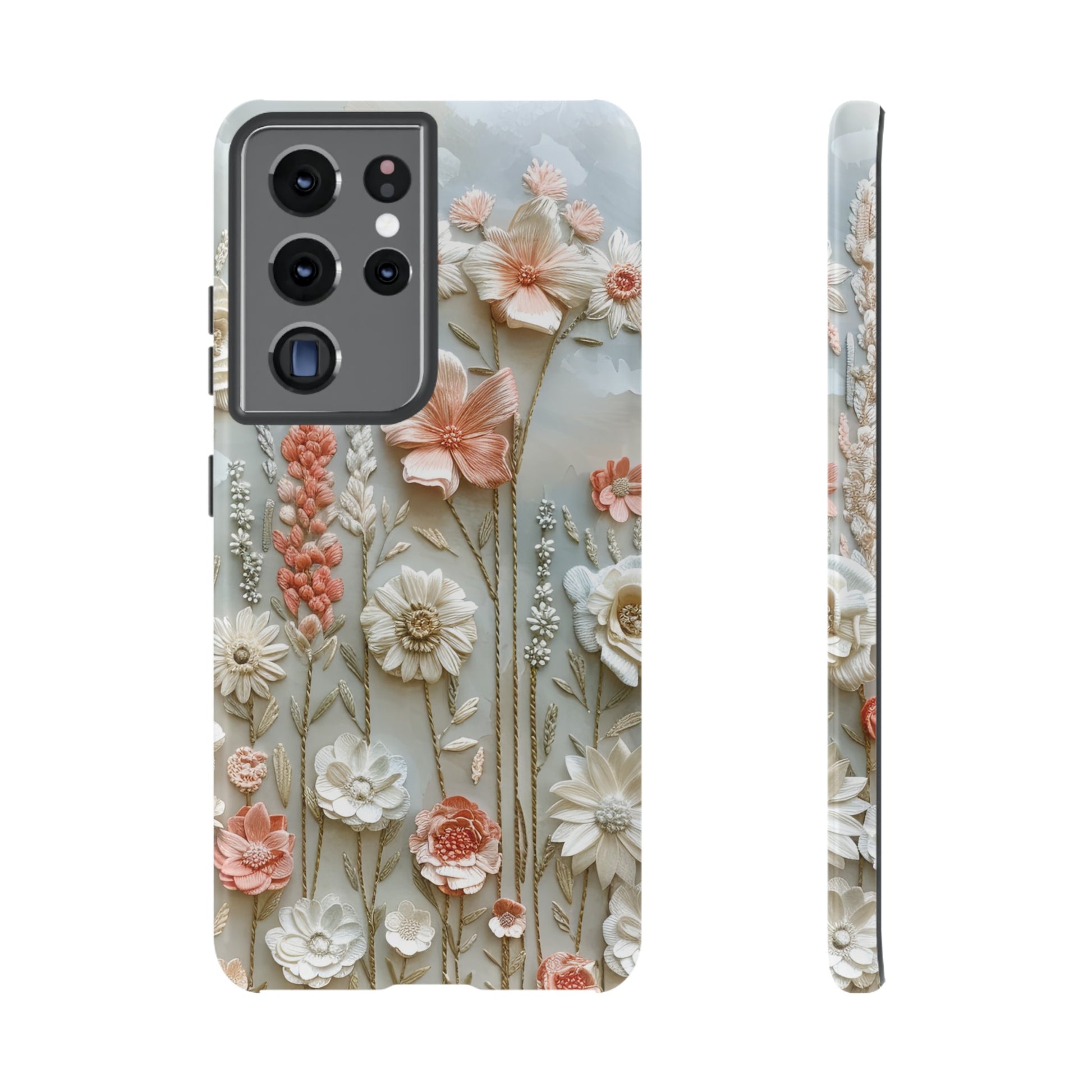 Pastel Wildflowers Protective Phone Case Gift for Her Phone 15, Samsung iPhone Samsung Gift for Her Case iPhone 15, Samsung iPhone Samsung Accessory Gift for Her