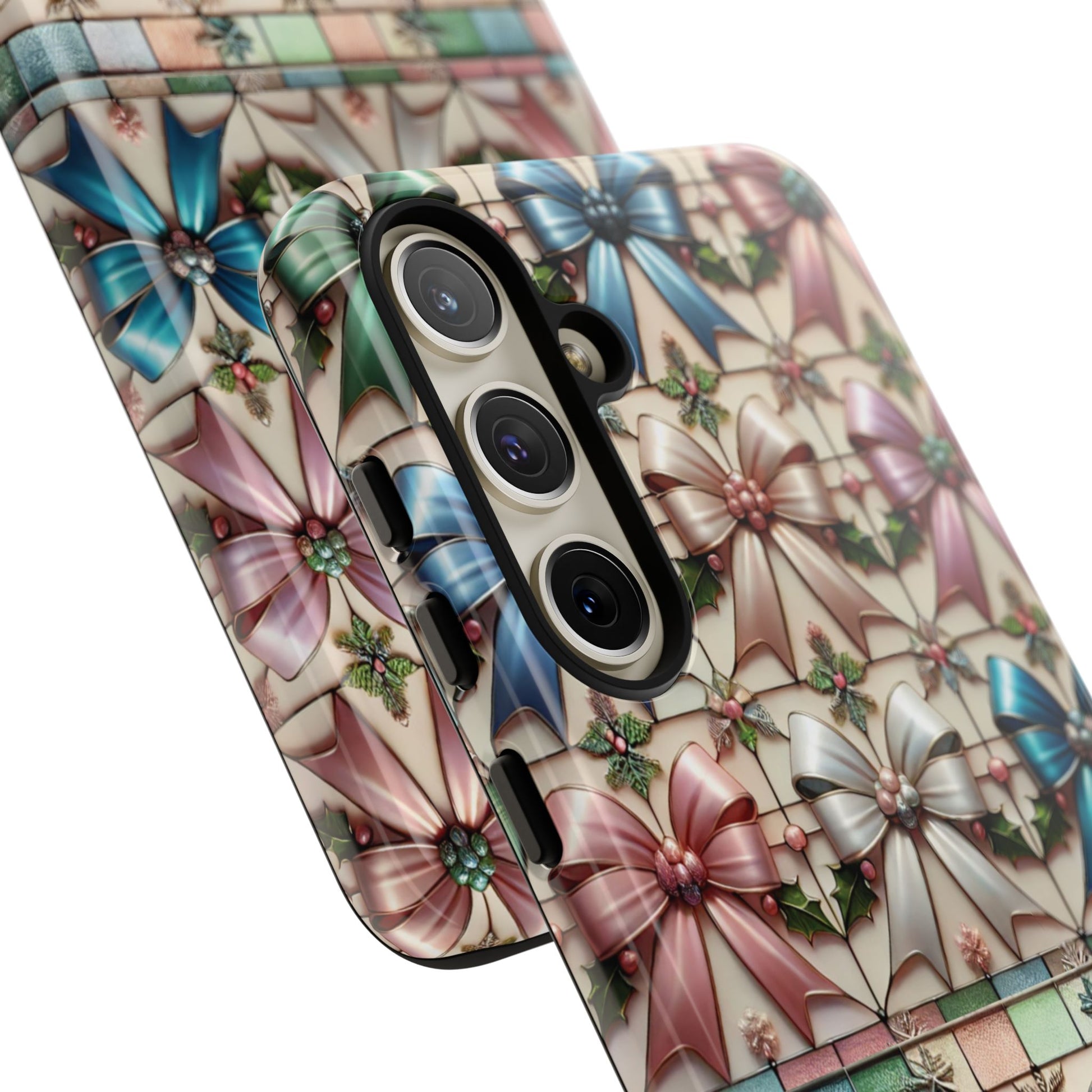 Coquette Bows Pastel Phone Case for iPhone 17 ,  15 14 13 12  21 23 Samsung, and Pixel | Stylish Protective Cover Gift for Her Perfect for Floral Lover