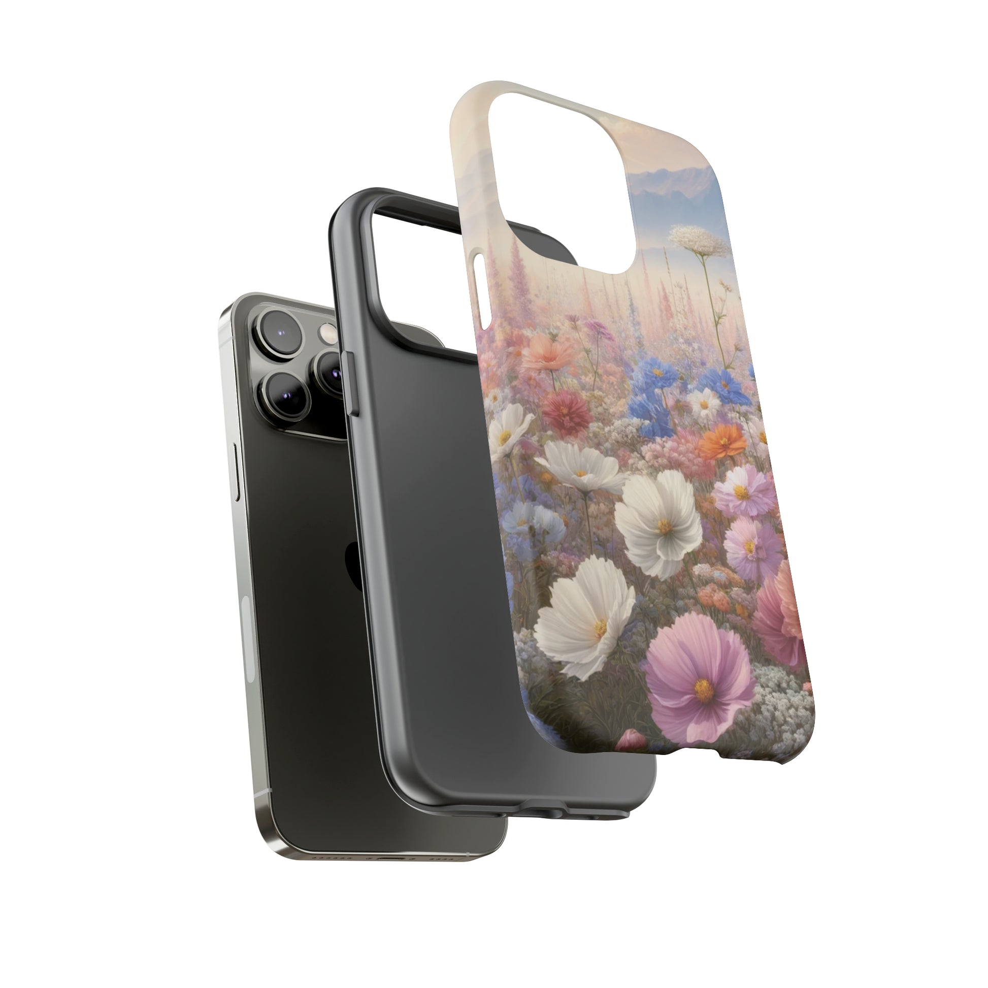 Phone Case Floral Boho Luxury Tough Case Floral Elegant Durable Stylish for Modern Devices iPhone 15, Samsung iPhone Samsung Accessory Gift for Her.