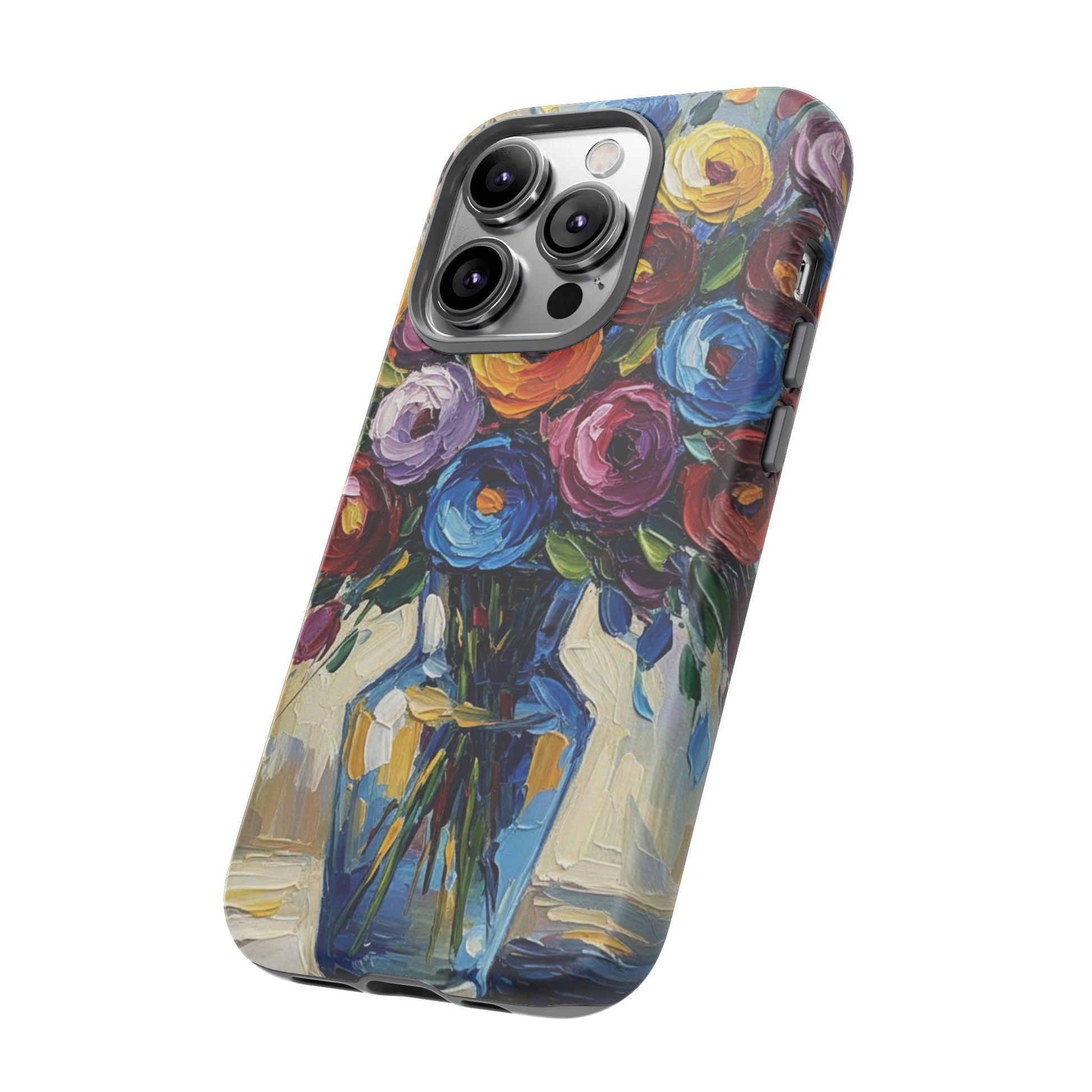 Floral Luxury Oil Painting Illusion Tough Case — Floral Art Phone Case for Art Lovers