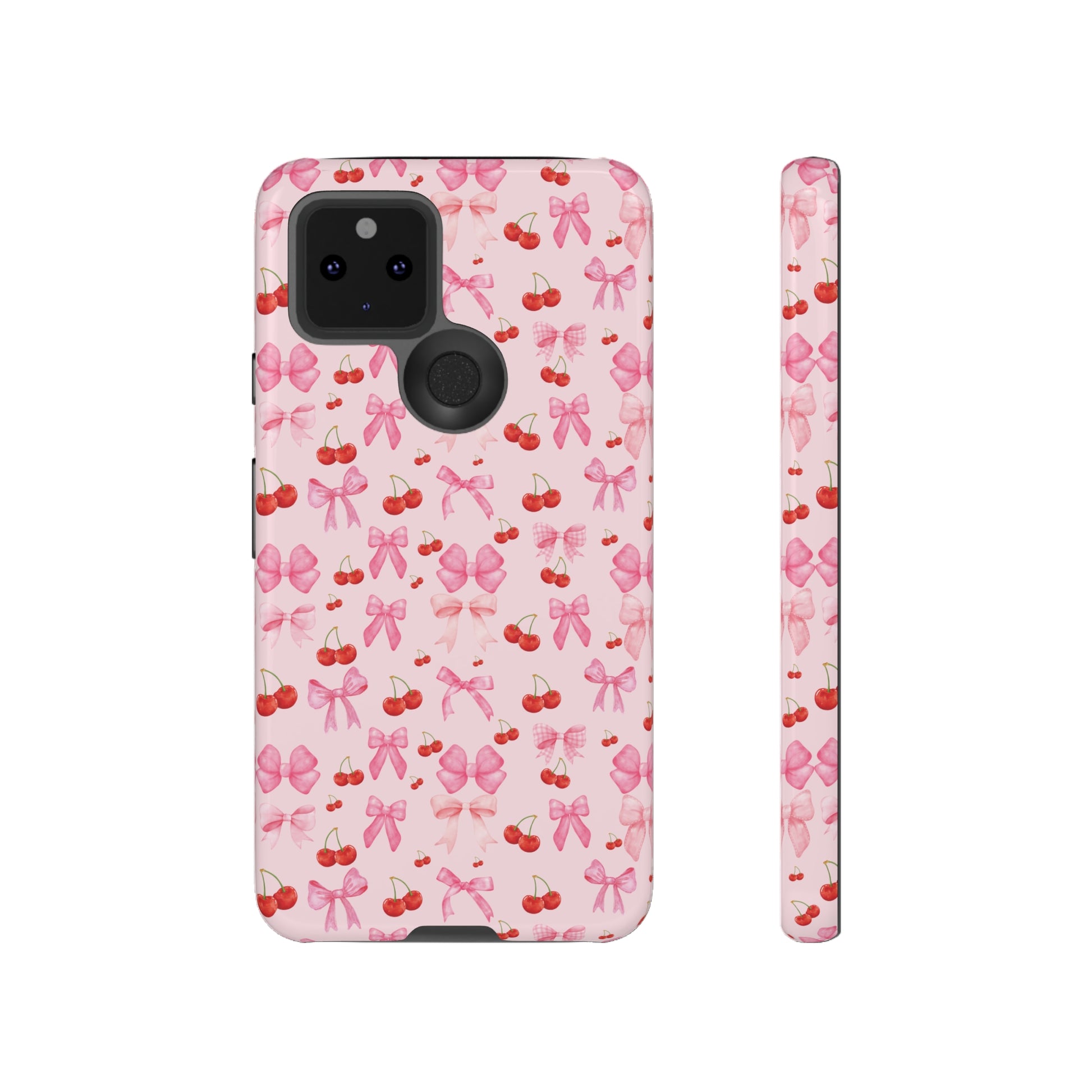 Coquette phone case Cherry Coquette Ribbon Bow iPhone Case Fruity, Girly Gift for Her Phone 15, Samsung iPhone Samsung Gift for Her Case iPhone 15, Samsung iPhone Samsung Accessory Gift for Her.