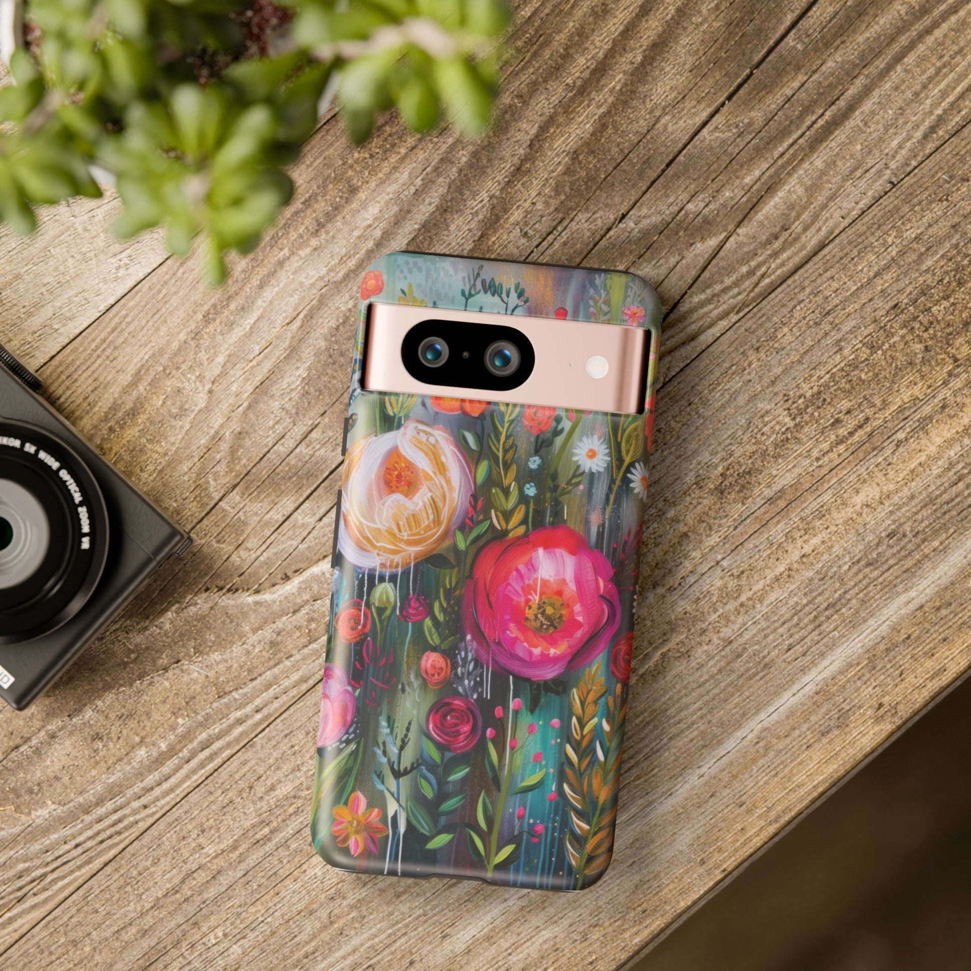 Watercolor Boho Floral Phone Case for iPhone 16 15 14 13 12  21 23 Samsung, and Pixel | Stylish Protective Cover Gift for Her Perfect for Floral Lover - MRSBYVALLE