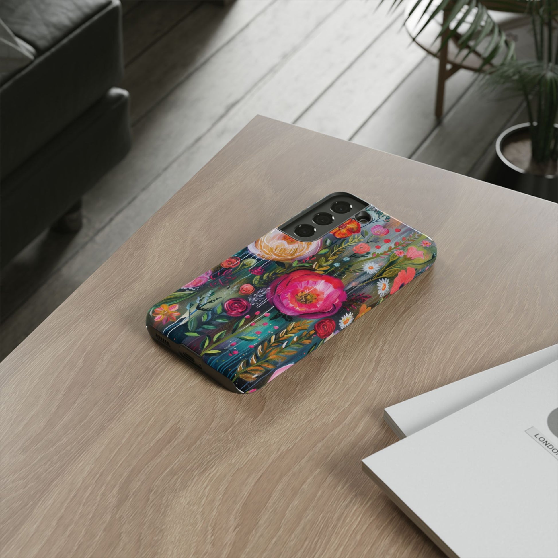 Watercolor Boho Floral Phone Case for iPhone 16 15 14 13 12  21 23 Samsung, and Pixel | Stylish Protective Cover Gift for Her Perfect for Floral Lover - MRSBYVALLE