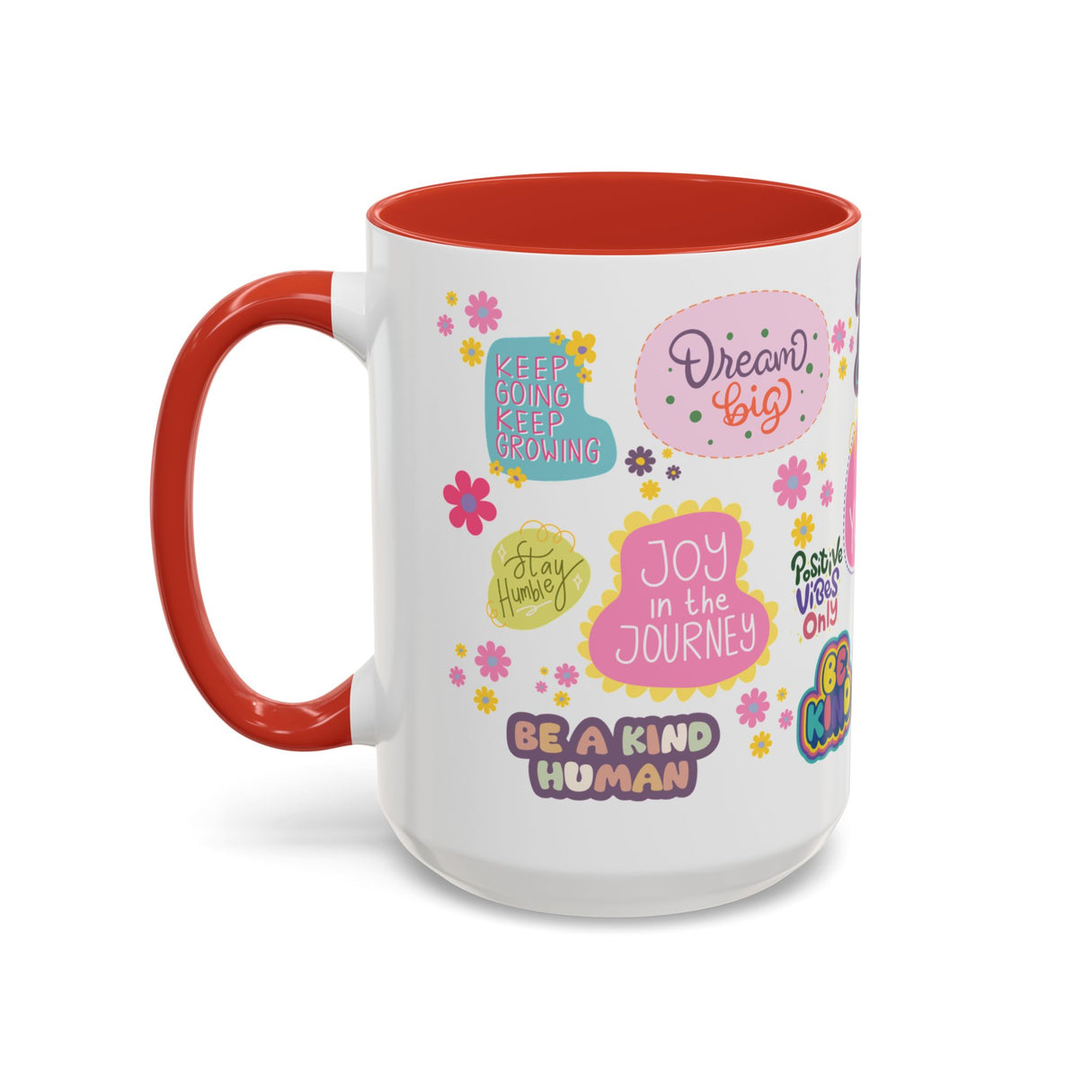 Good Vibes Only Coffee Mug 11 & 15 oz Ceramic Inspirational Cup, Positive Affirmation Gift for Mom, Teacher & Coworker | Morning Motivation Mother's Day, or Cozy Spring Mornings