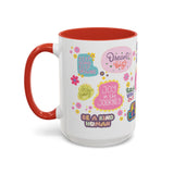 Good Vibes Only Coffee Mug 11 & 15 oz Ceramic Inspirational Cup, Positive Affirmation Gift for Mom, Teacher & Coworker | Morning Motivation Mother's Day, or Cozy Spring Mornings
