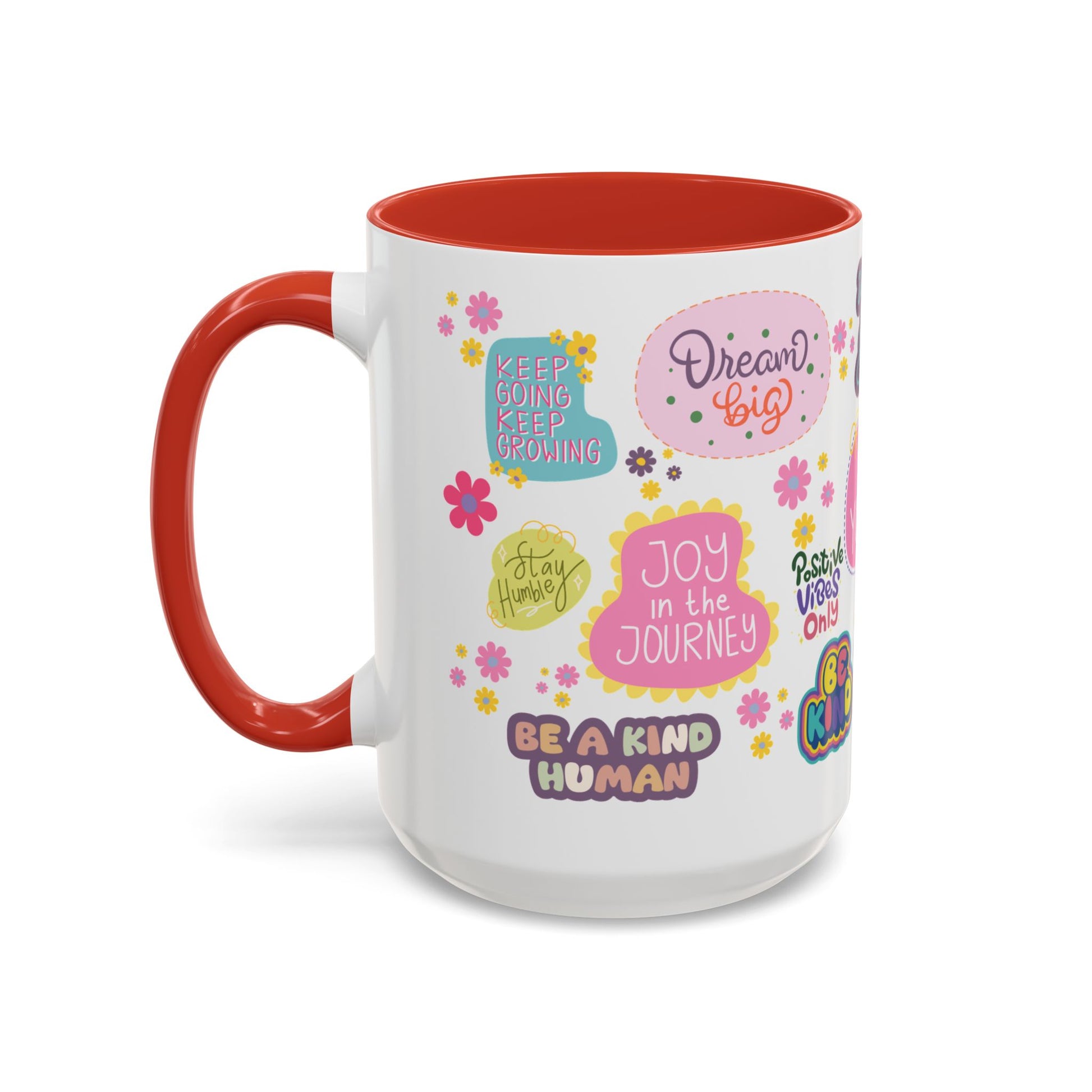 Good Vibes Only Coffee Mug 11 & 15 oz Ceramic Inspirational Cup, Positive Affirmation Gift for Mom, Teacher & Coworker | Morning Motivation Mother's Day, or Cozy Spring Mornings
