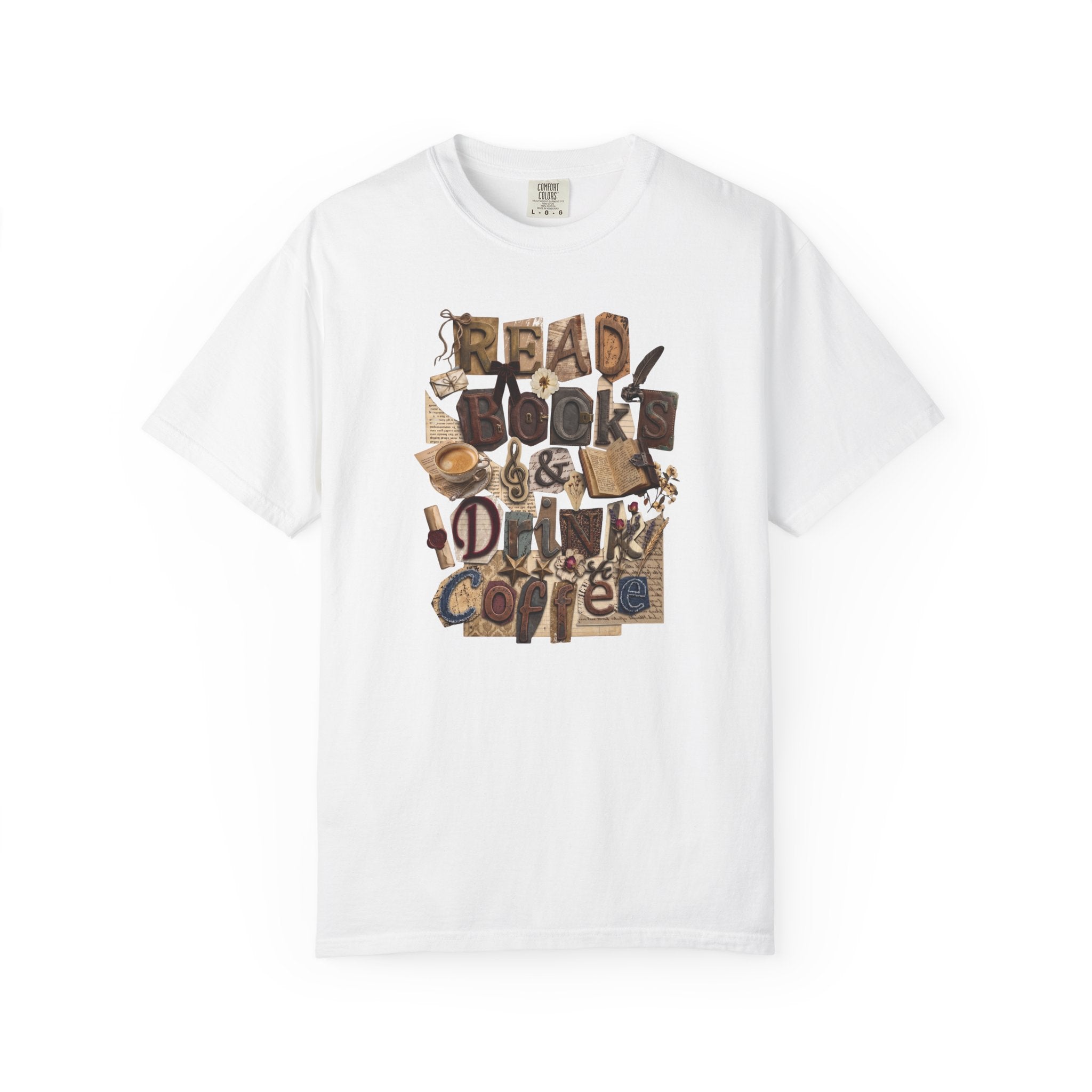 Read Books Drink Coffee T-Shirt | Book Lover Shirt | Coffee Lover Gift | Reader Tee | Bibliophile Shirt | Cozy Reading Aesthetic