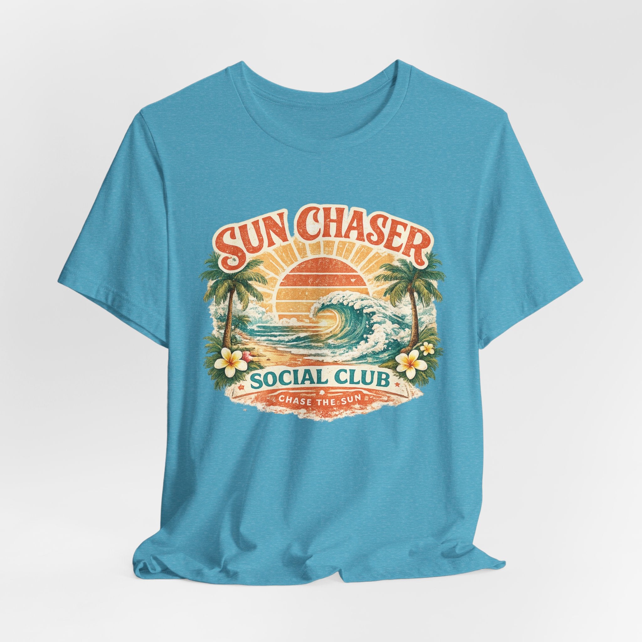 Sun Chaser T-Shirt — Retro Sunrise Graphic Tee Gift Fun