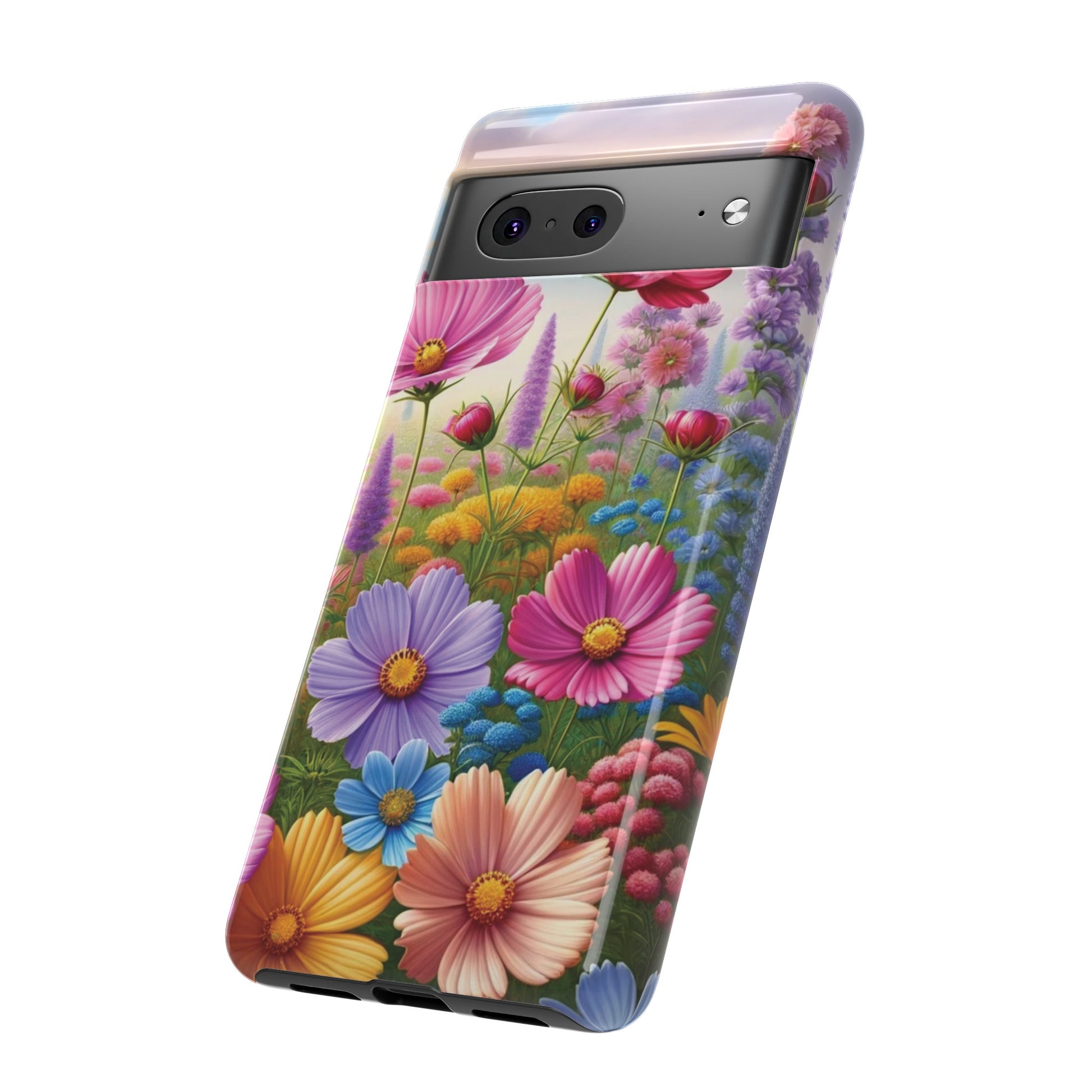 Bright Floral Phone Case Durable for iPhone Samsung Gift iPhone 15, 14, 13 Samsung Pixel Gift for Mom Accessory Gift for Her