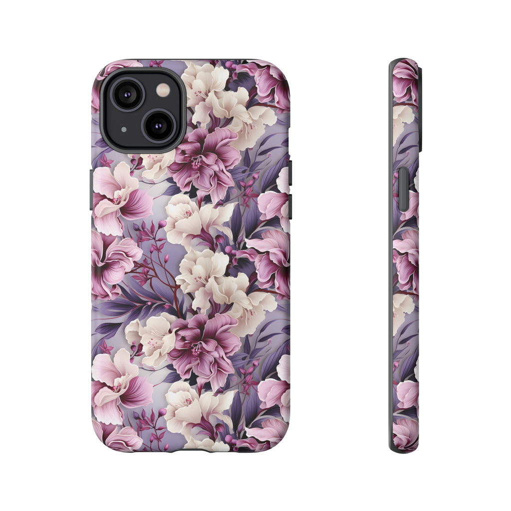 Lavender Flowers Protective Phone Case Gift for Her Phone 15, Samsung iPhone Samsung Gift for Her Case iPhone 15, Samsung