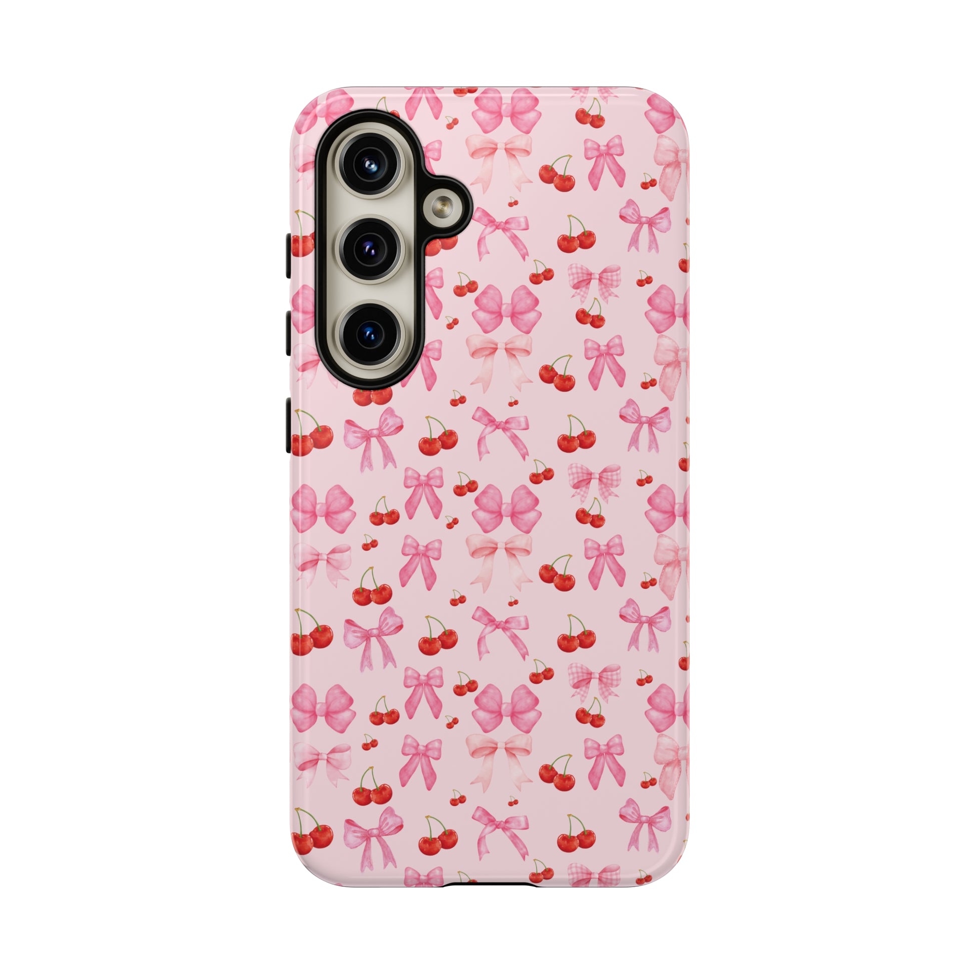 Coquette phone case Cherry Coquette Ribbon Bow iPhone Case Fruity, Girly Gift for Her Phone 15, Samsung iPhone Samsung Gift for Her Case iPhone 15, Samsung iPhone Samsung Accessory Gift for Her.