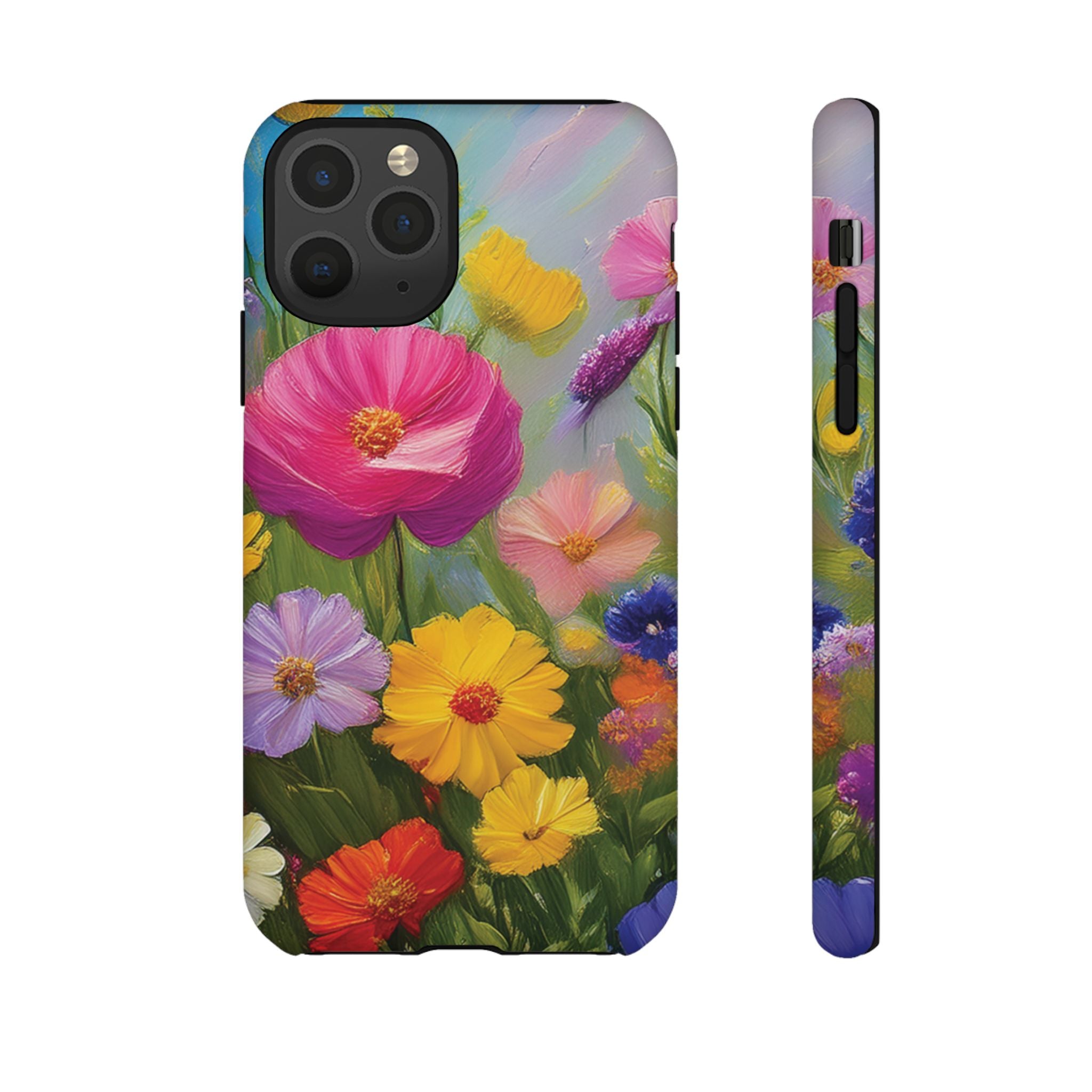 Vibrant Wildflower Painting Phone Case Hand-Painted Floral Art Design | Bright Nature-Inspired Cover | Perfect Gift for Flower Lovers iPhone & Galaxy