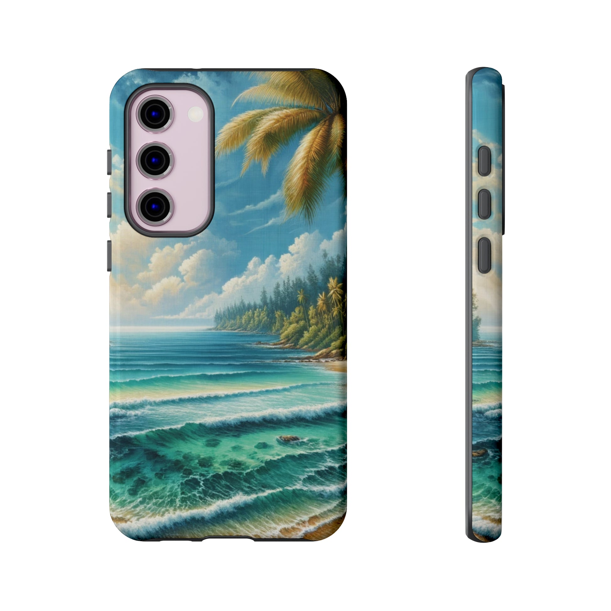 Coastal Serenity Ocean Beach View Protective Phone Case Gift for Her Phone 15, Samsung iPhone Samsung Gift for Her Case iPhone 15, Samsung iPhone Samsung Accessory Gift for Her.