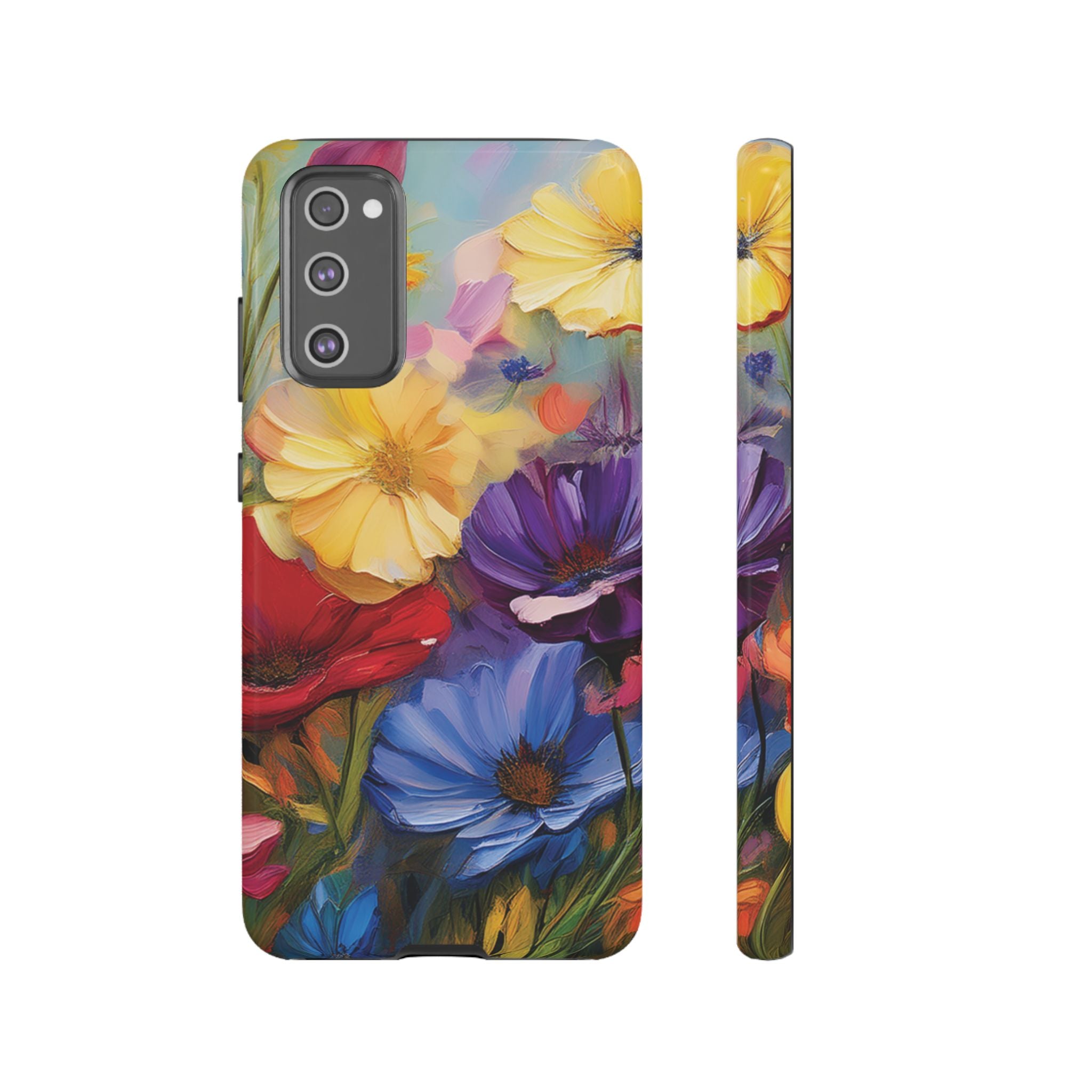 Bold Wildflower Phone Case Bright Hand-Painted Floral Art Vibrant Botanical Design for iPhone & Samsung | Trendy Nature Lover Gift Phone  Galaxy
