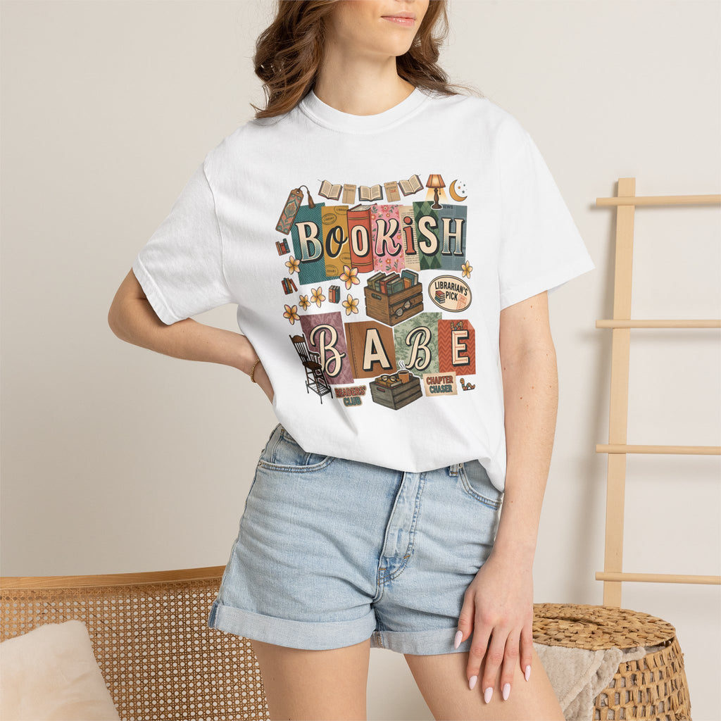 Bookish Babe Reader T-Shirt — Book Lover Tee for Teachers & Avid Readers