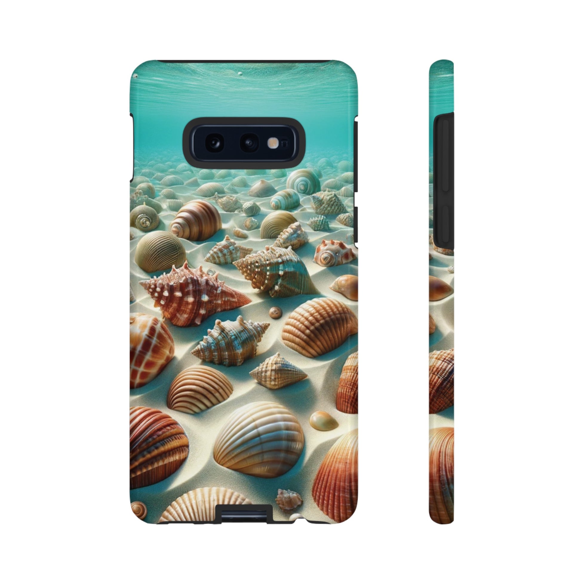 Plush Ocean Bliss Turquoise Seashell Ocean Beach View Protective Phone Case Gift for Her Phone 15, Samsung iPhone Samsung Gift for Her Case iPhone 15, Samsung iPhone Samsung Accessory Gift for Her.